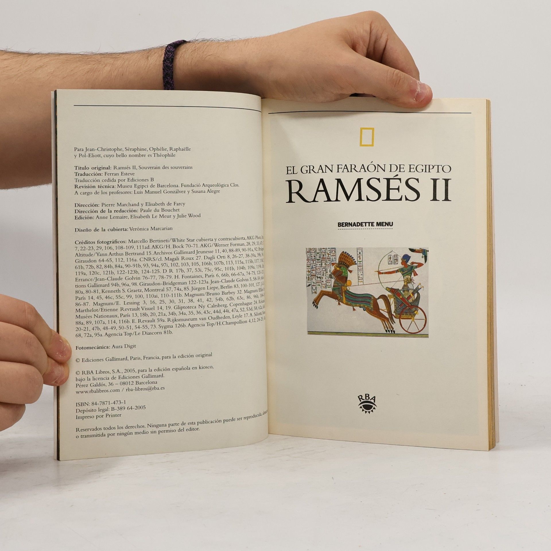 Bernadette Menu National Geographic: Ramsés II