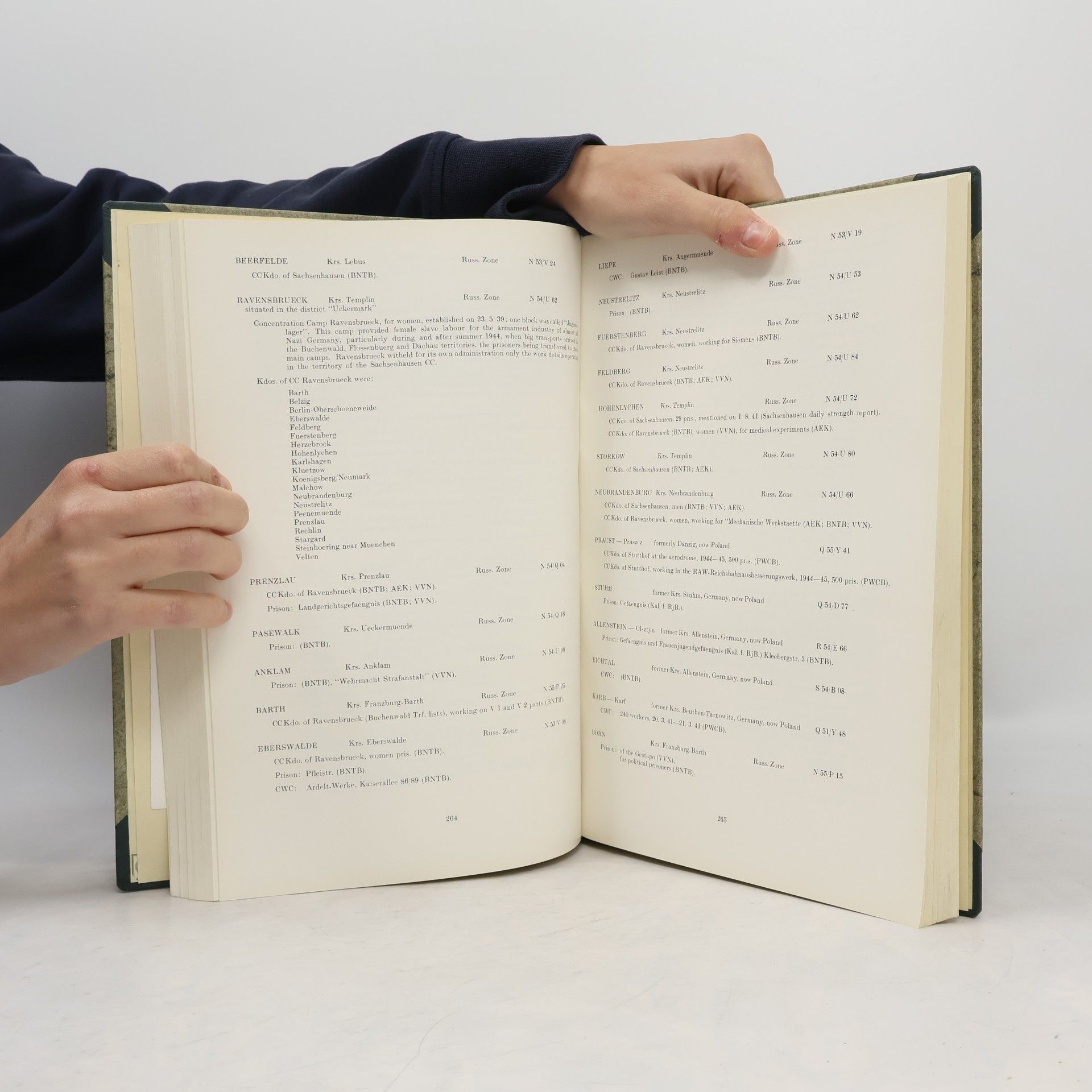 Various authors Catalogue of Camps and Prisons in Germany and German-Occupied Territories