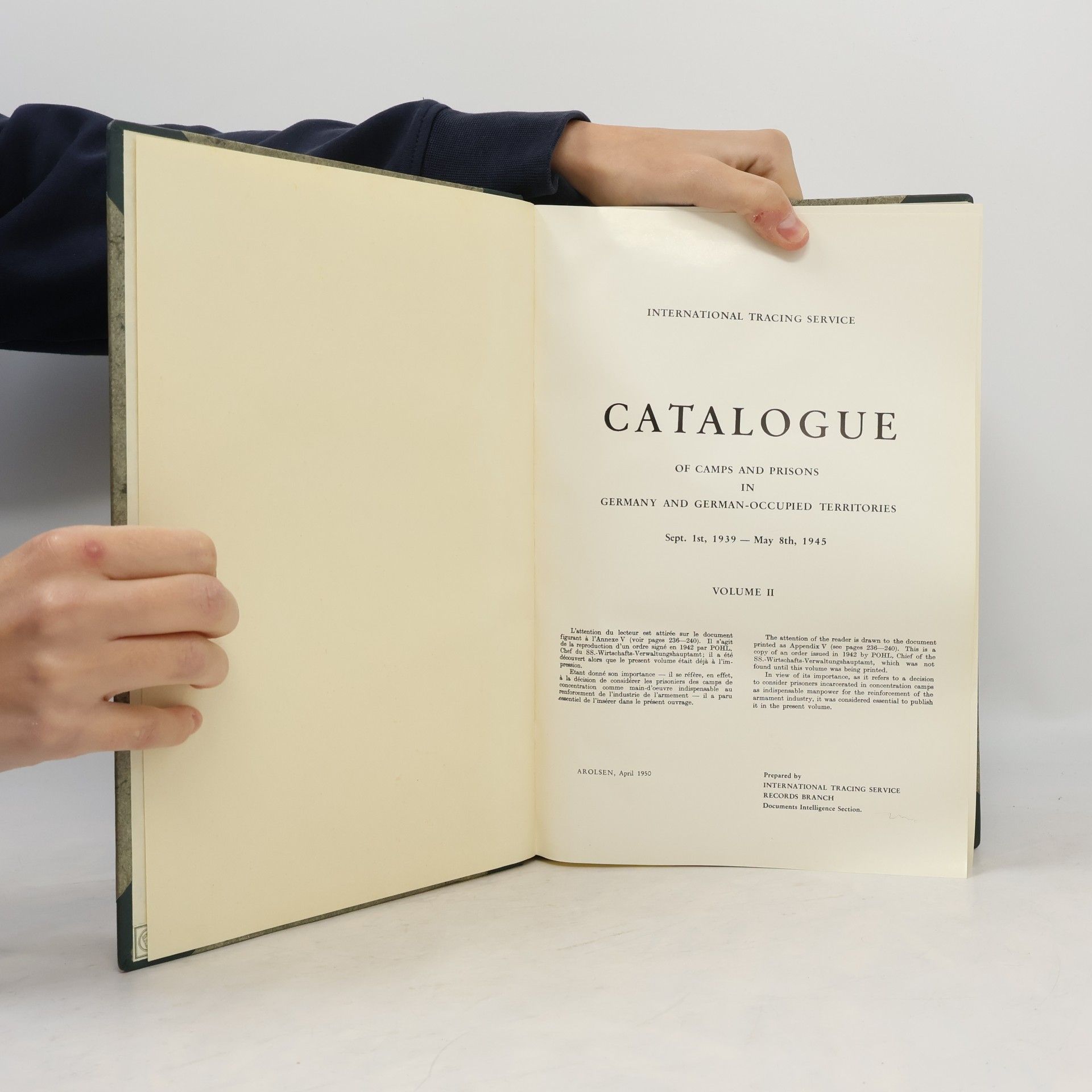 Various authors Catalogue Of Camps And Prisons In Germany And German-Occupied Territories II.