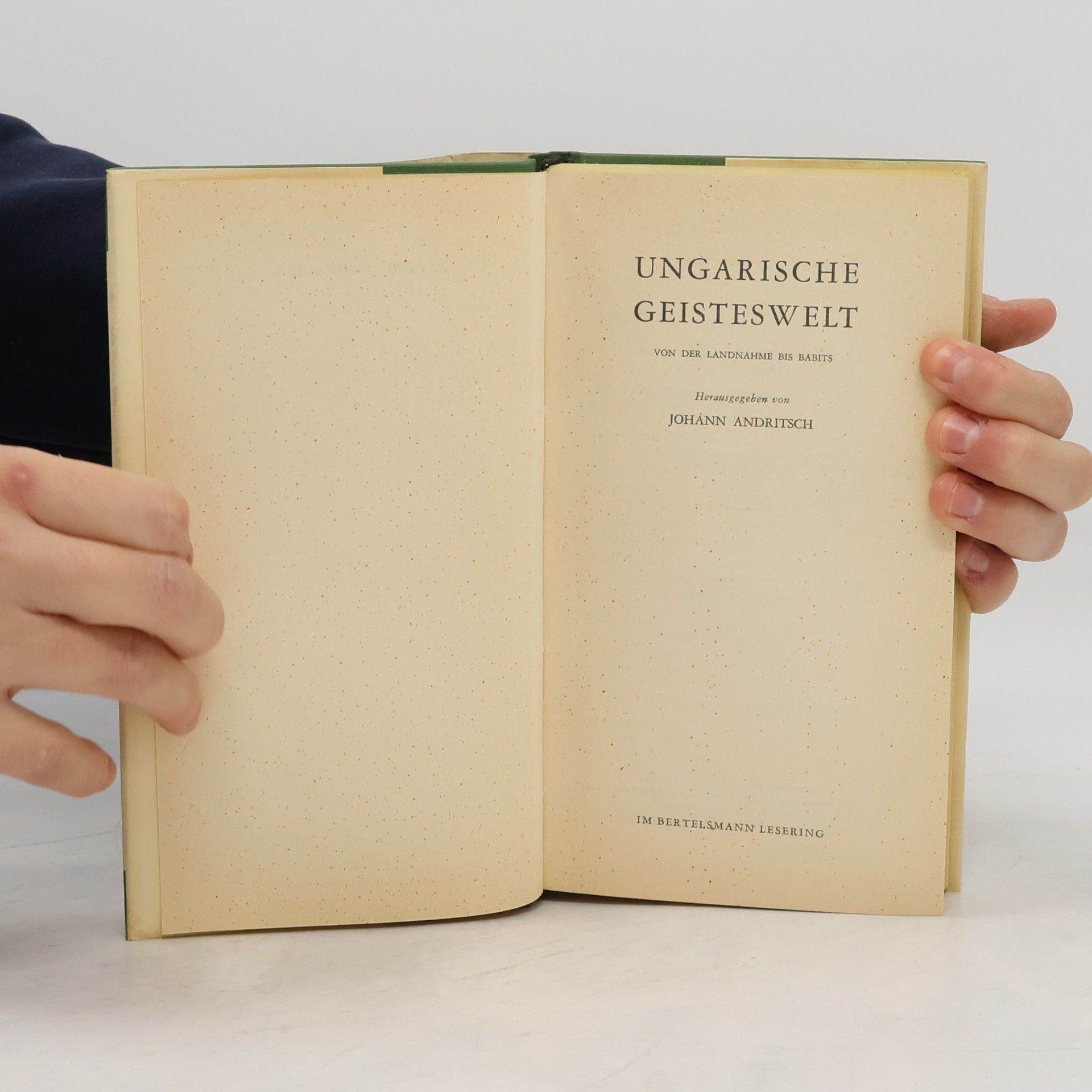 Johann Andritsch Ungarische Geisteswelt