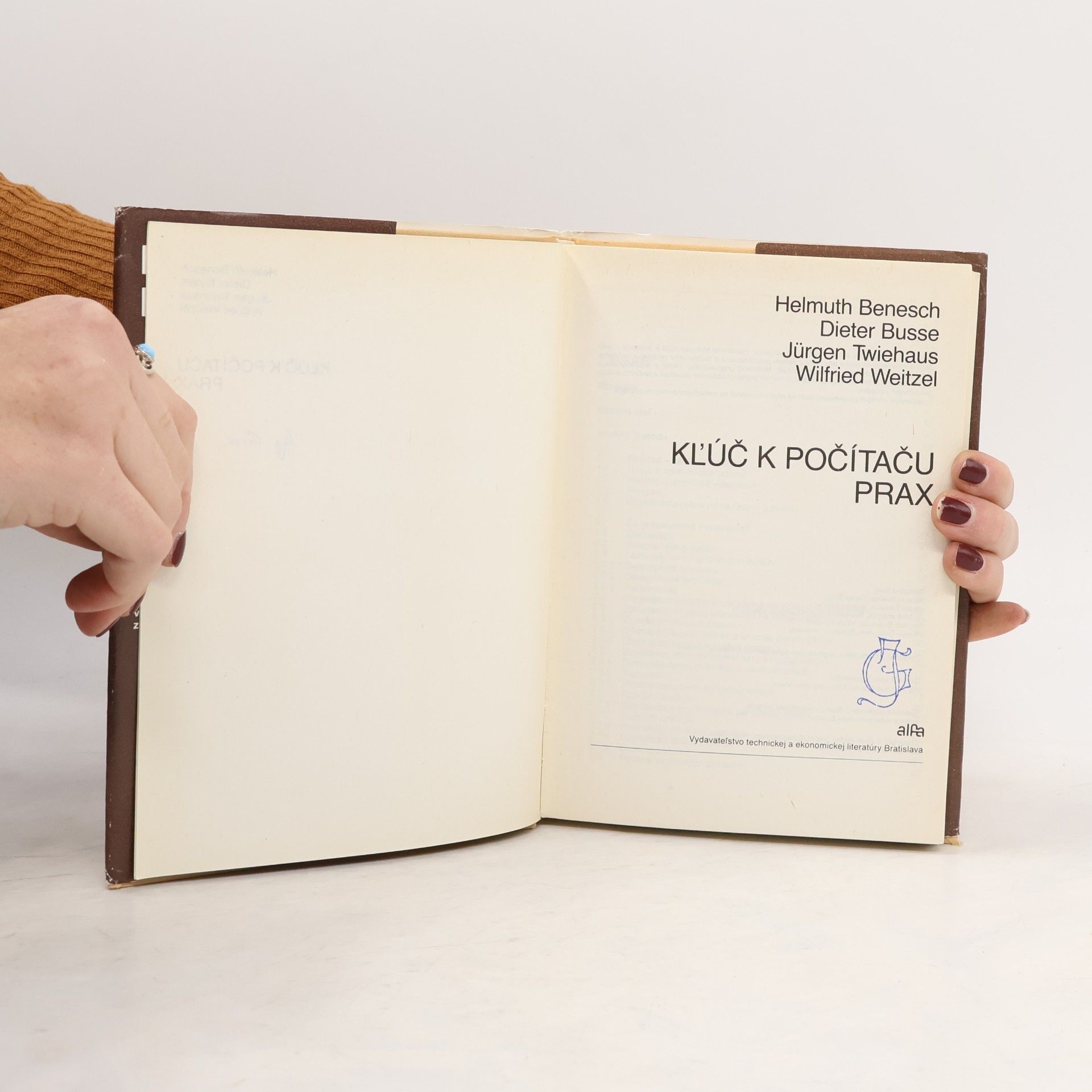 Helmuth Benesch Kľúč k počítaču