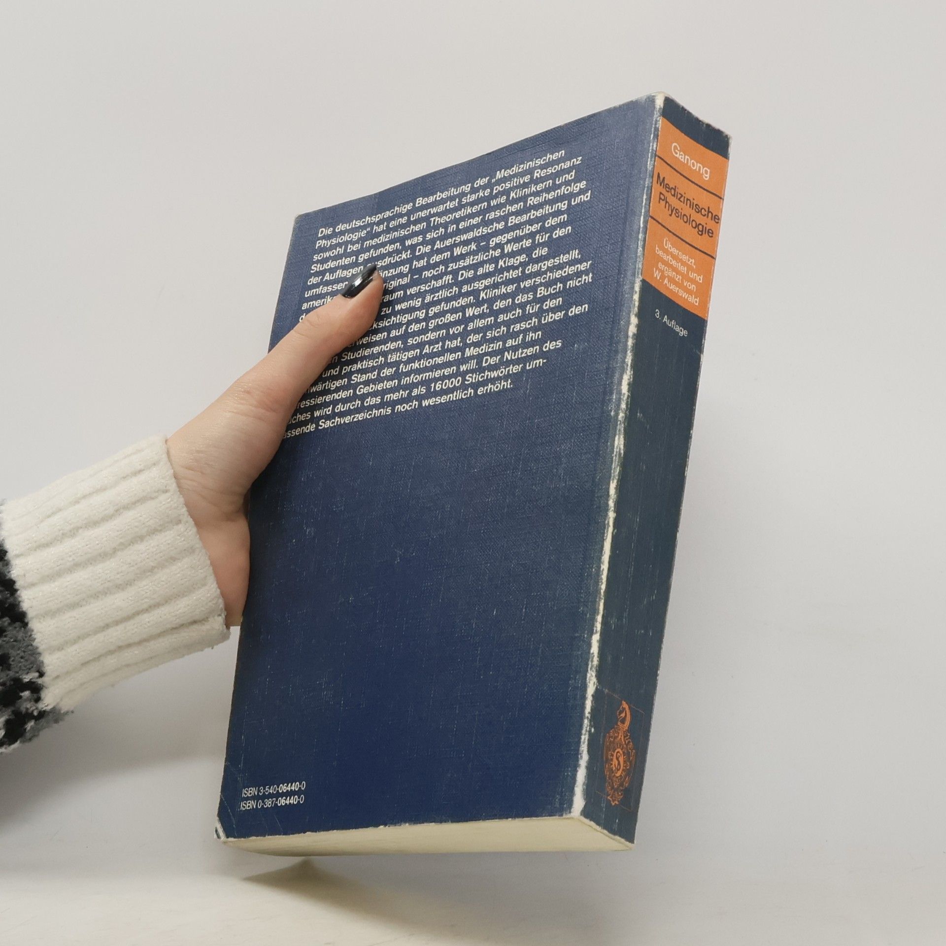 William Francis Ganong Jr. Lehrbuch der medizinischen Physiologie