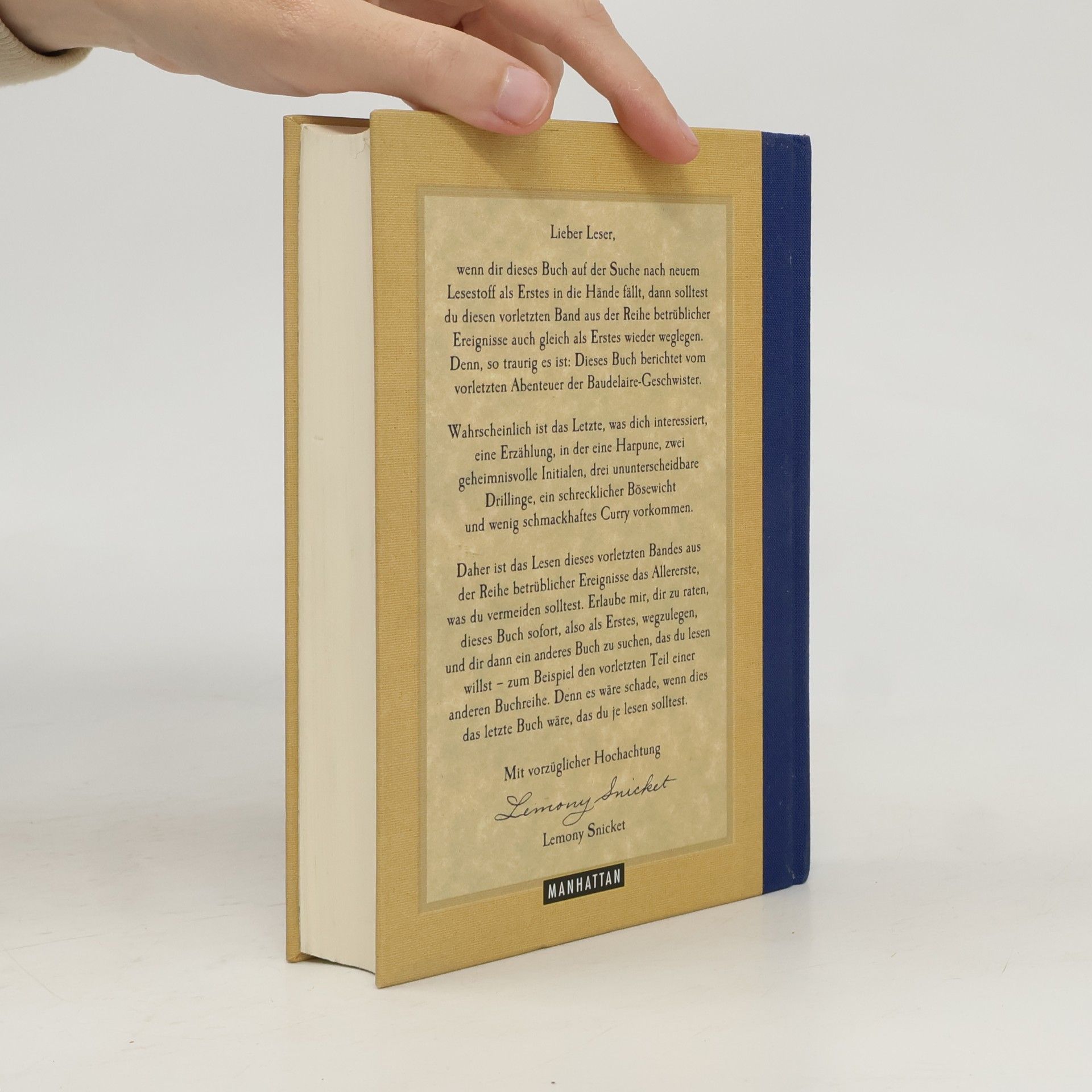 Lemony Snicket Das haarsträubende Hotel. Eine Reihe betrüblicher Ereignisse Band 12