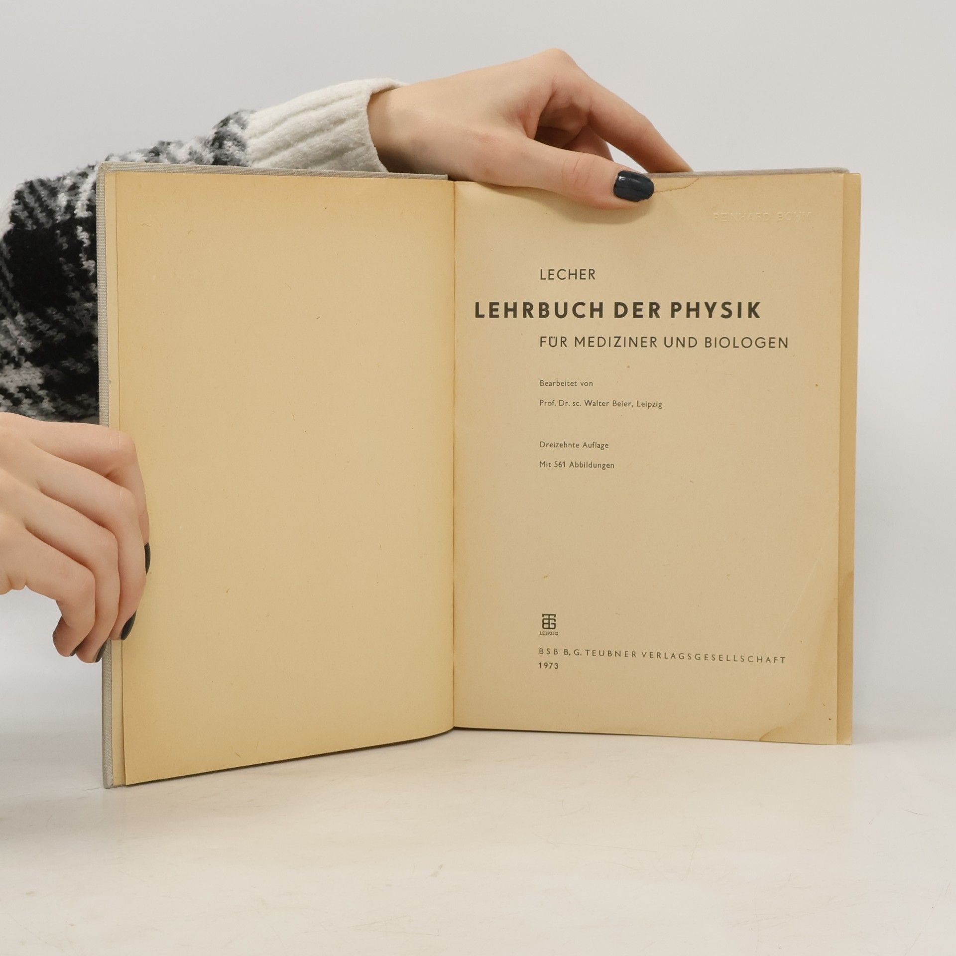 Lecher Lehrbuch der Physik für Mediziner und Biologen