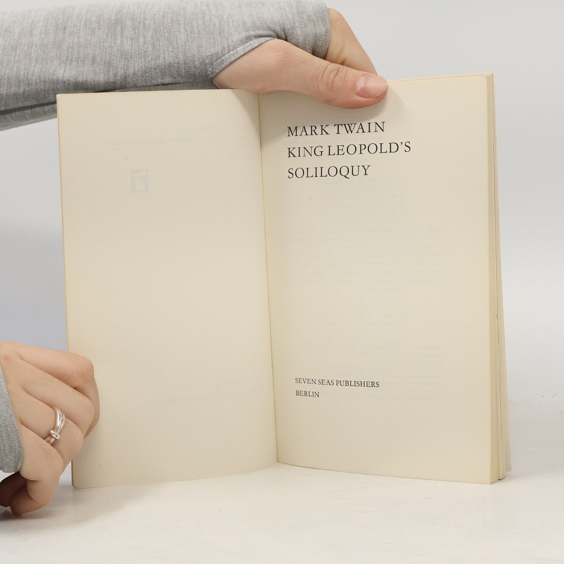 Mark Twain King Leopold's Soliloquy