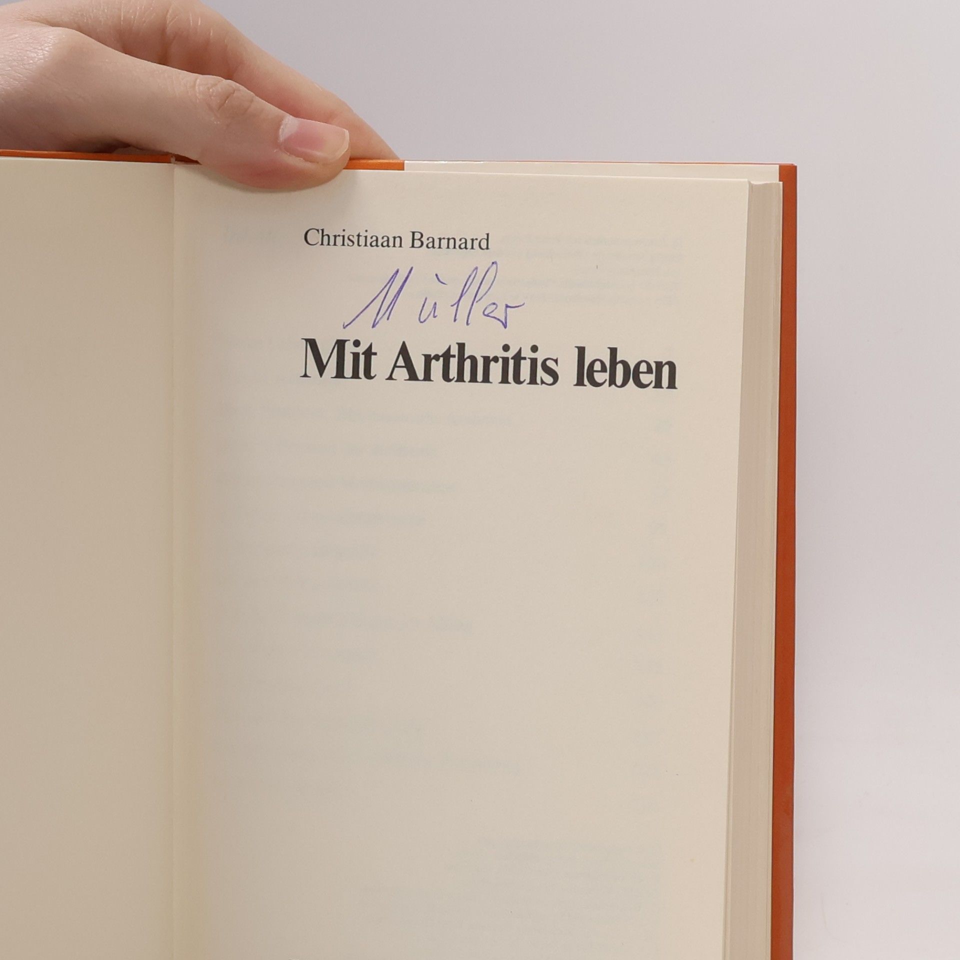 Christiaan Barnard In eigener Sache - mit Arthritis leben