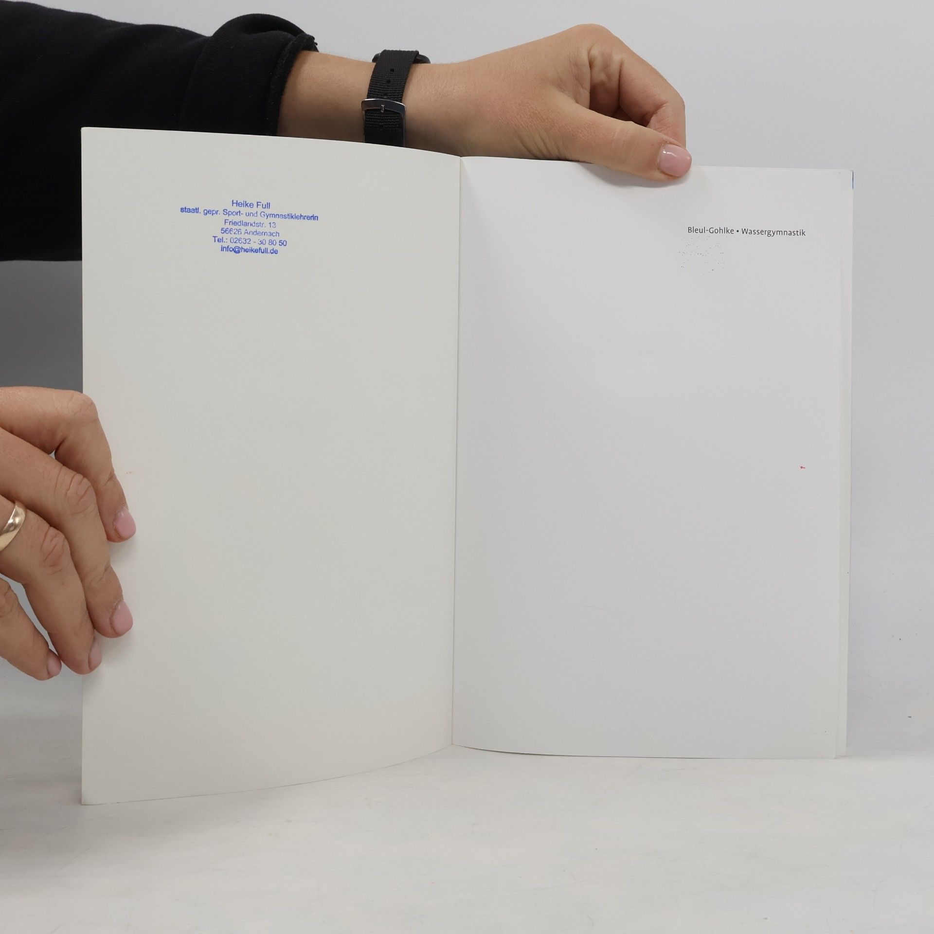 Cornelia Bleul-Gohlke Praxisbücher Sport: Wassergymnastik