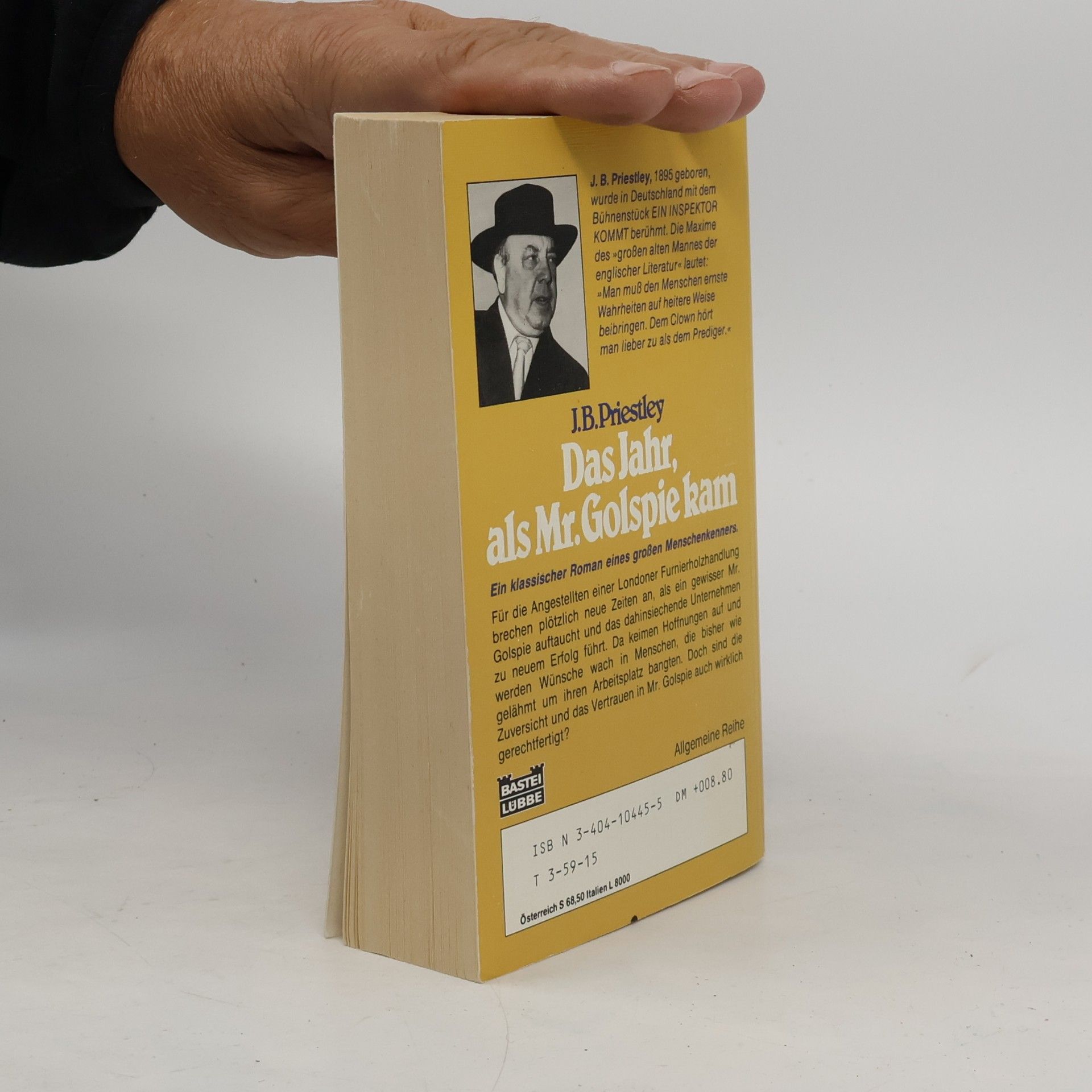 John Boynton Priestley Das Jahr, als Mr. Golspie kam