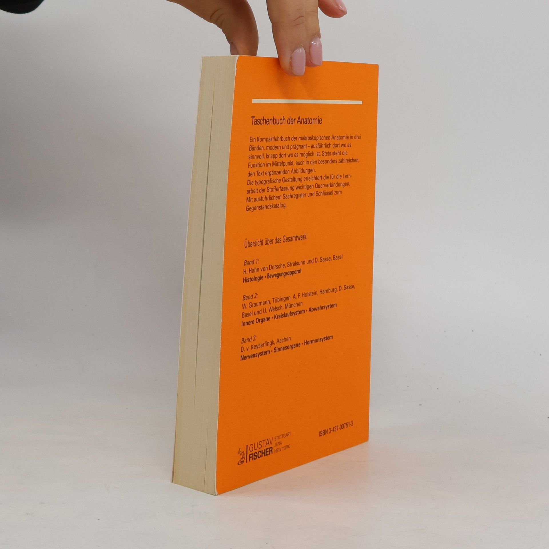 Herwig Hahn von Dorsche Taschenbuch der Anatomie
