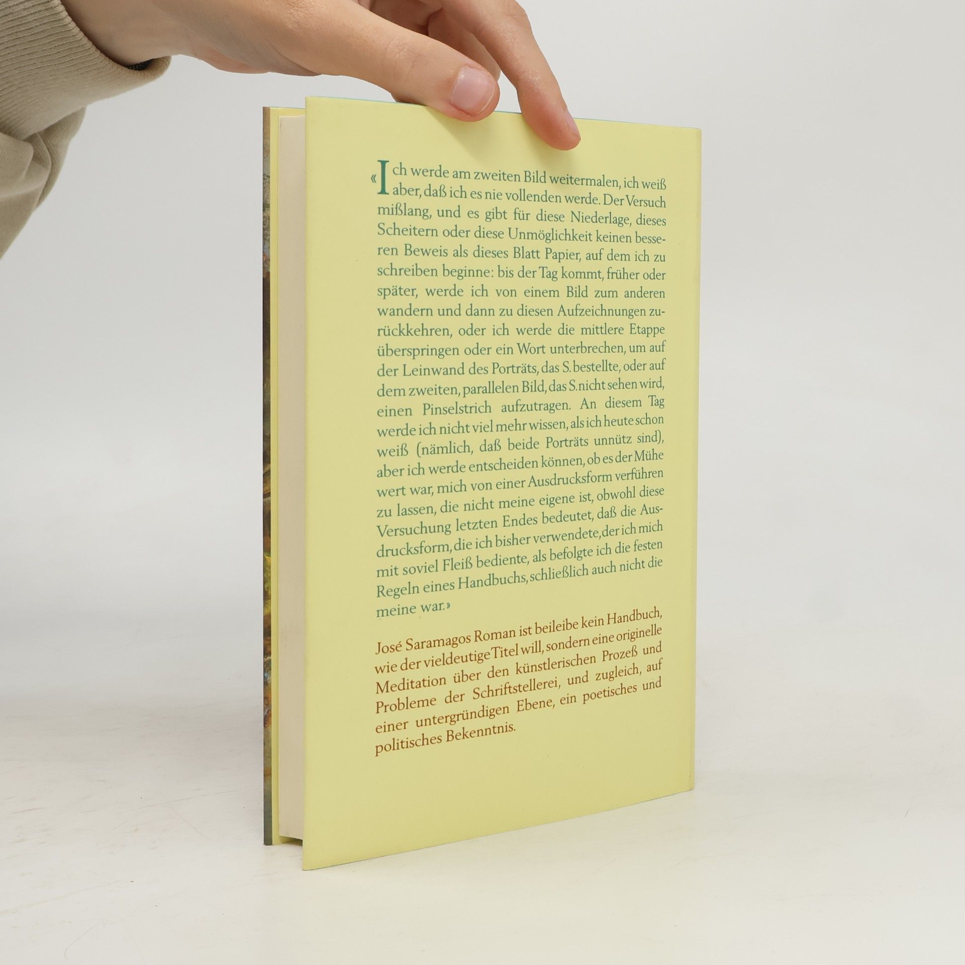 José Saramago Handbuch der Malerei und Kalligraphie