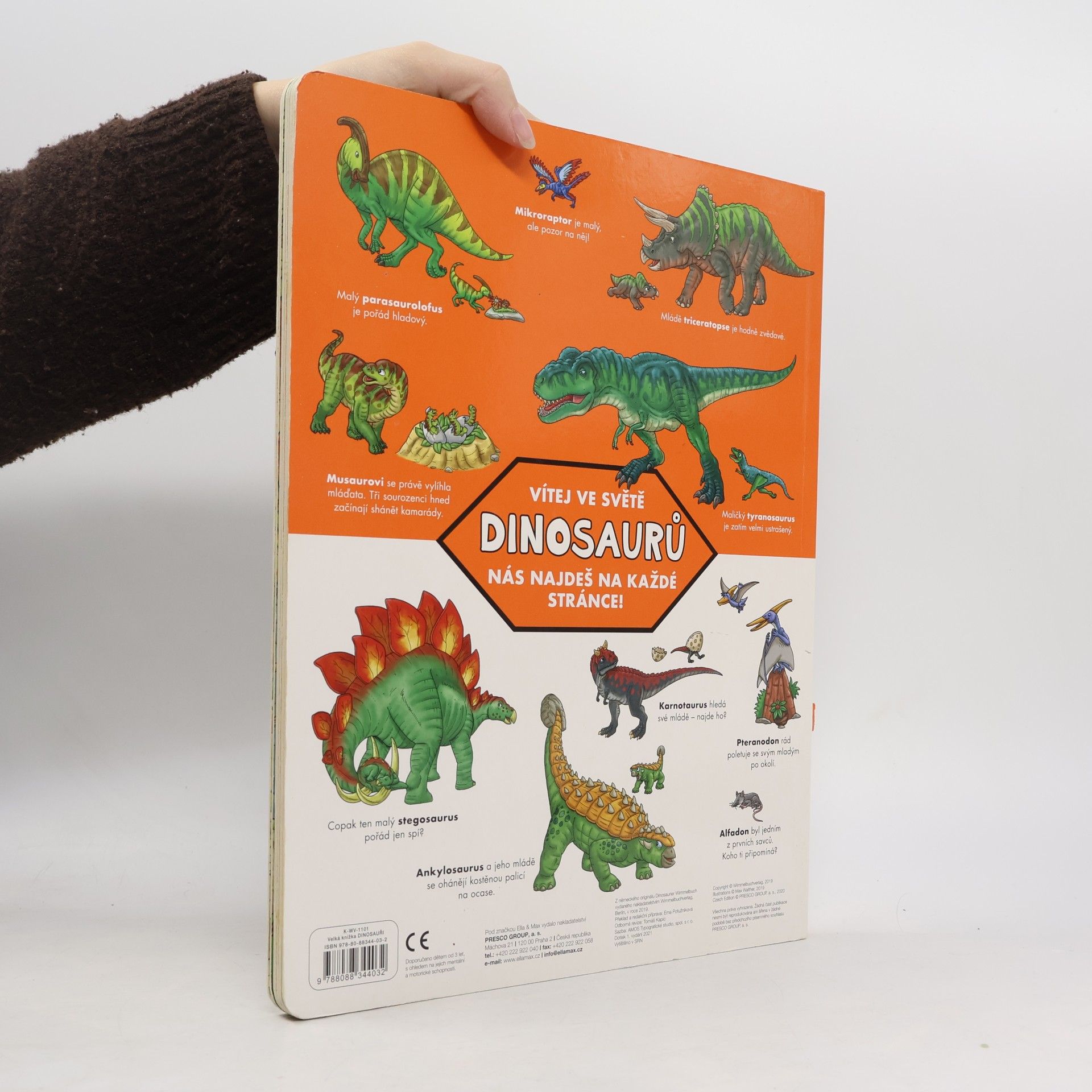 Max Walther Dinosauři - Velká knížka pro malé vypravěče