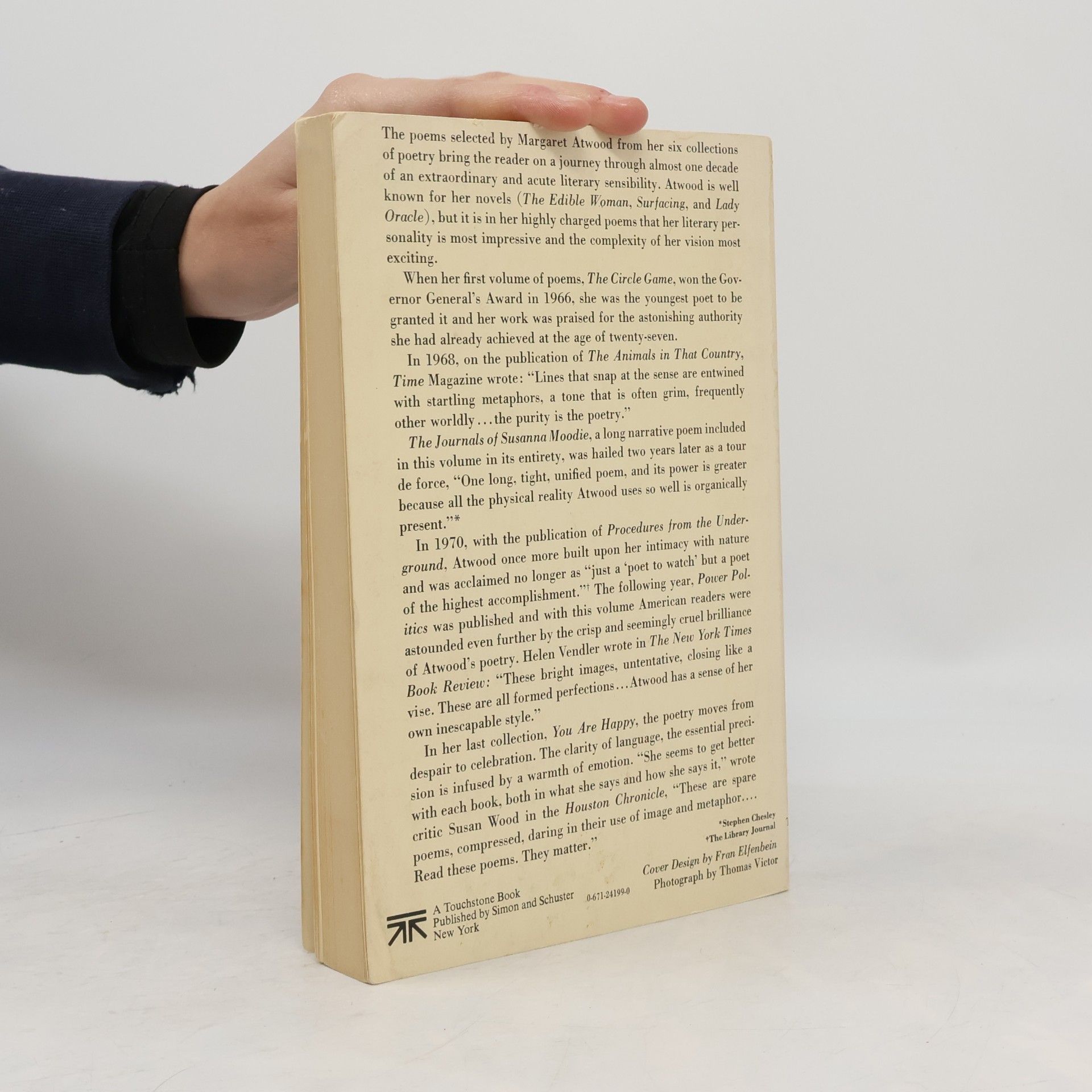 Margaret Eleanor Atwood Selected Poems