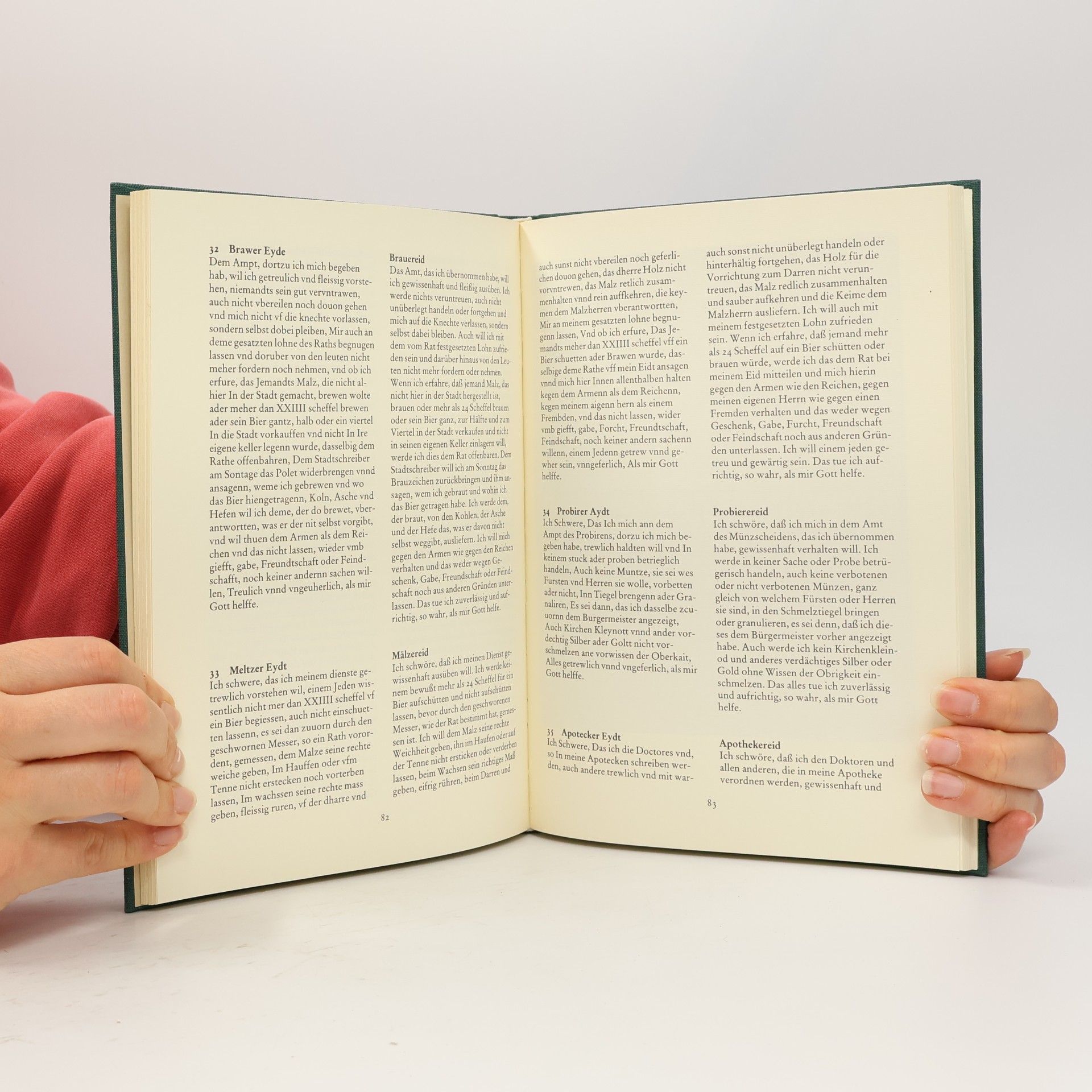 Horst Thieme Das Leipziger Eidbuch von 1590 [fünfzehnhundertneunzig]