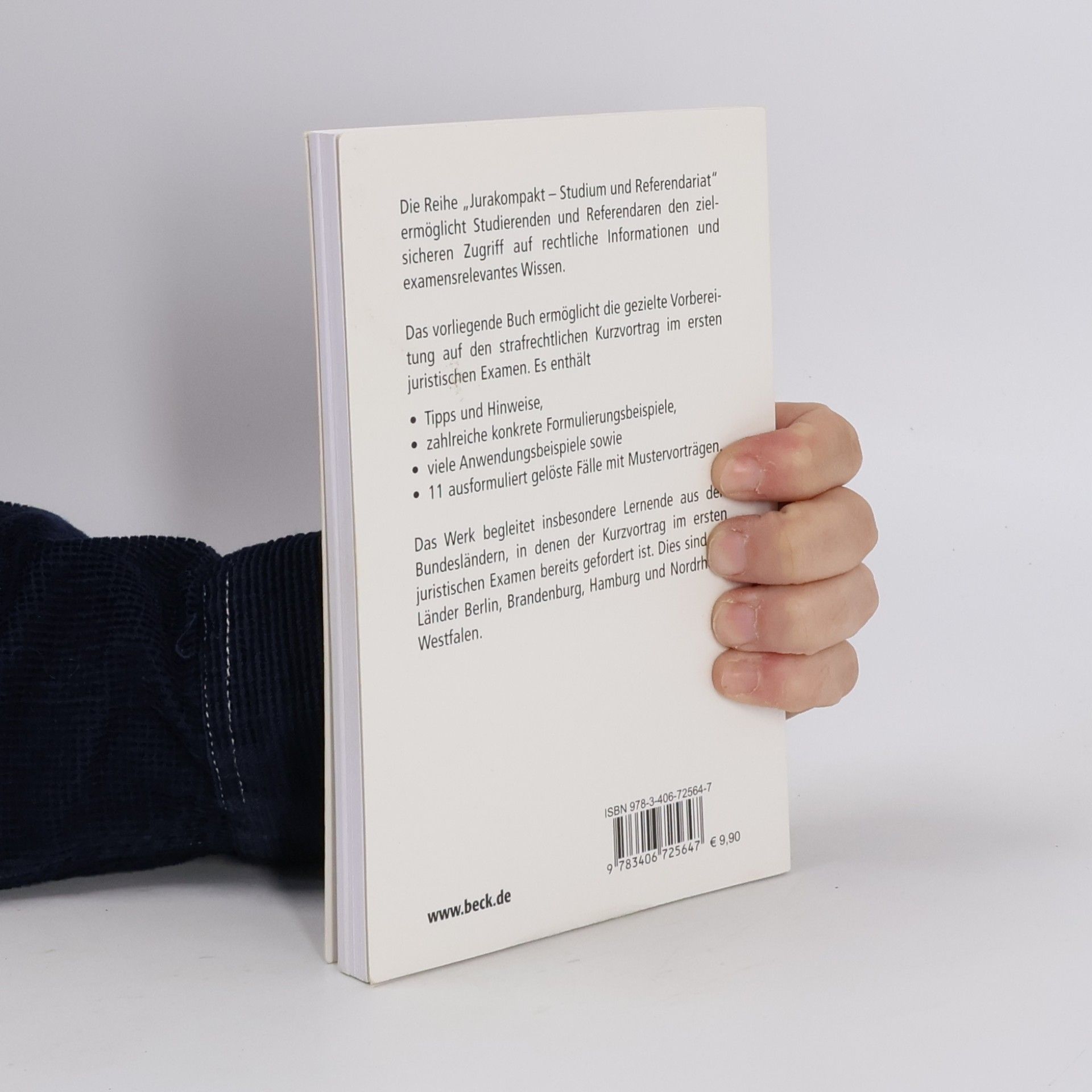 Steffen Augsberg Der Kurzvortrag im ersten Examen - Strafrecht
