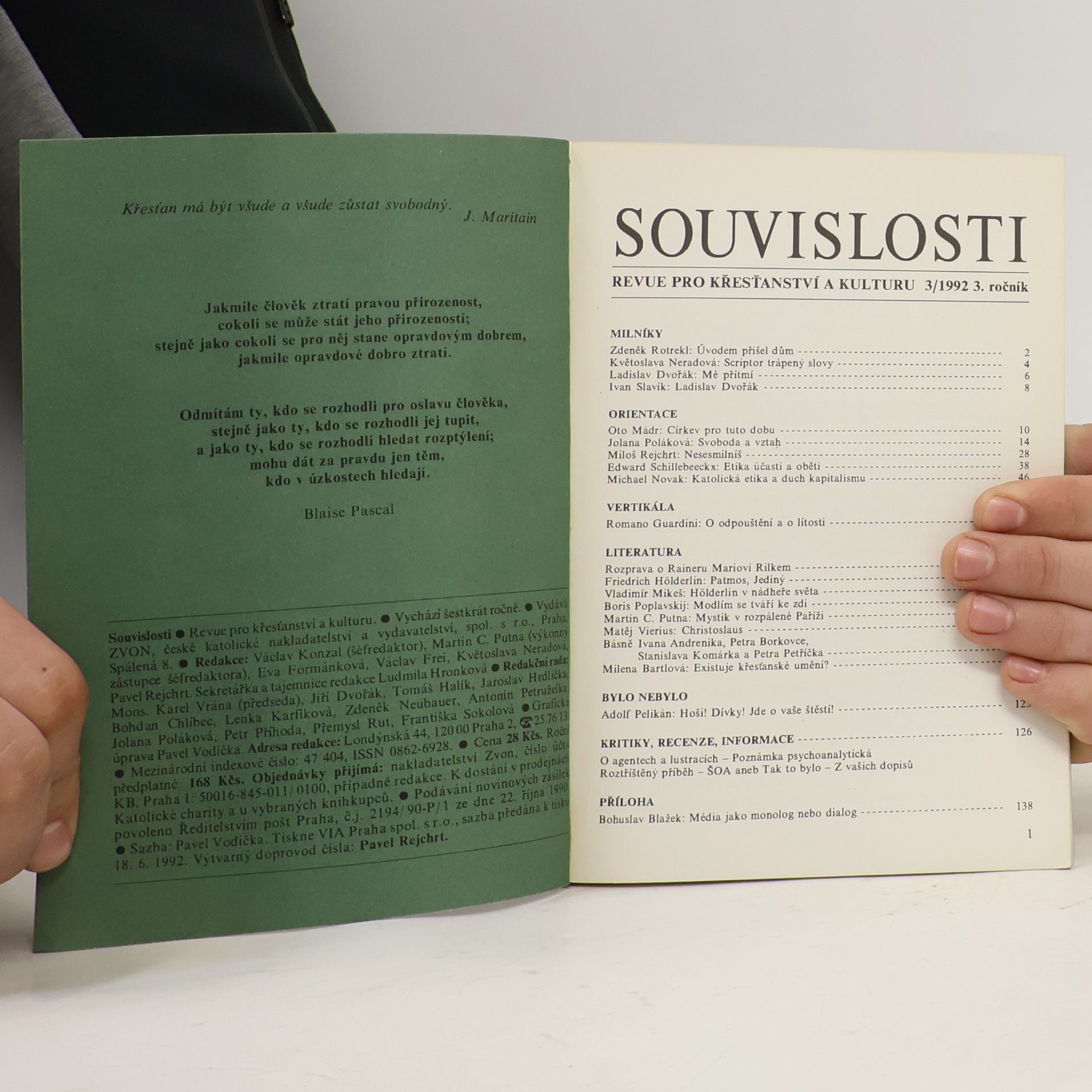 Kolektiv autorů Souvislosti 3/1992