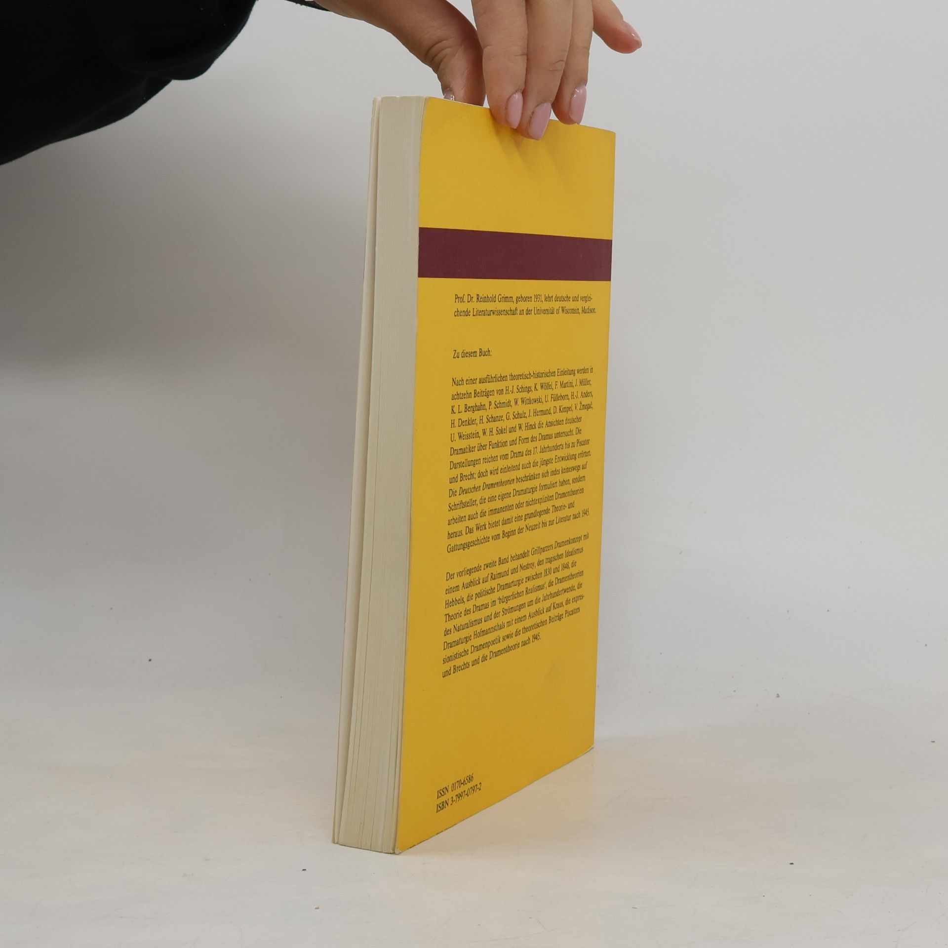 Reinhold Grimm Athenaion Literaturwissenschaft 12. Deutsche Dramentheorien II.