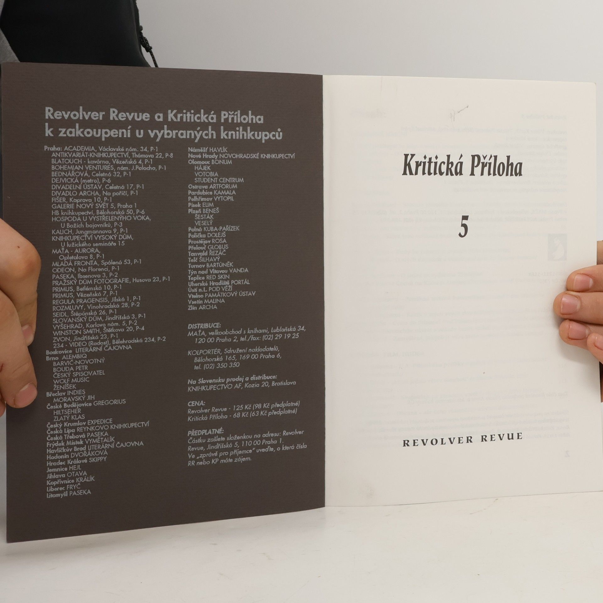 AA.VV. Kritická příloha 5. Revolver revue