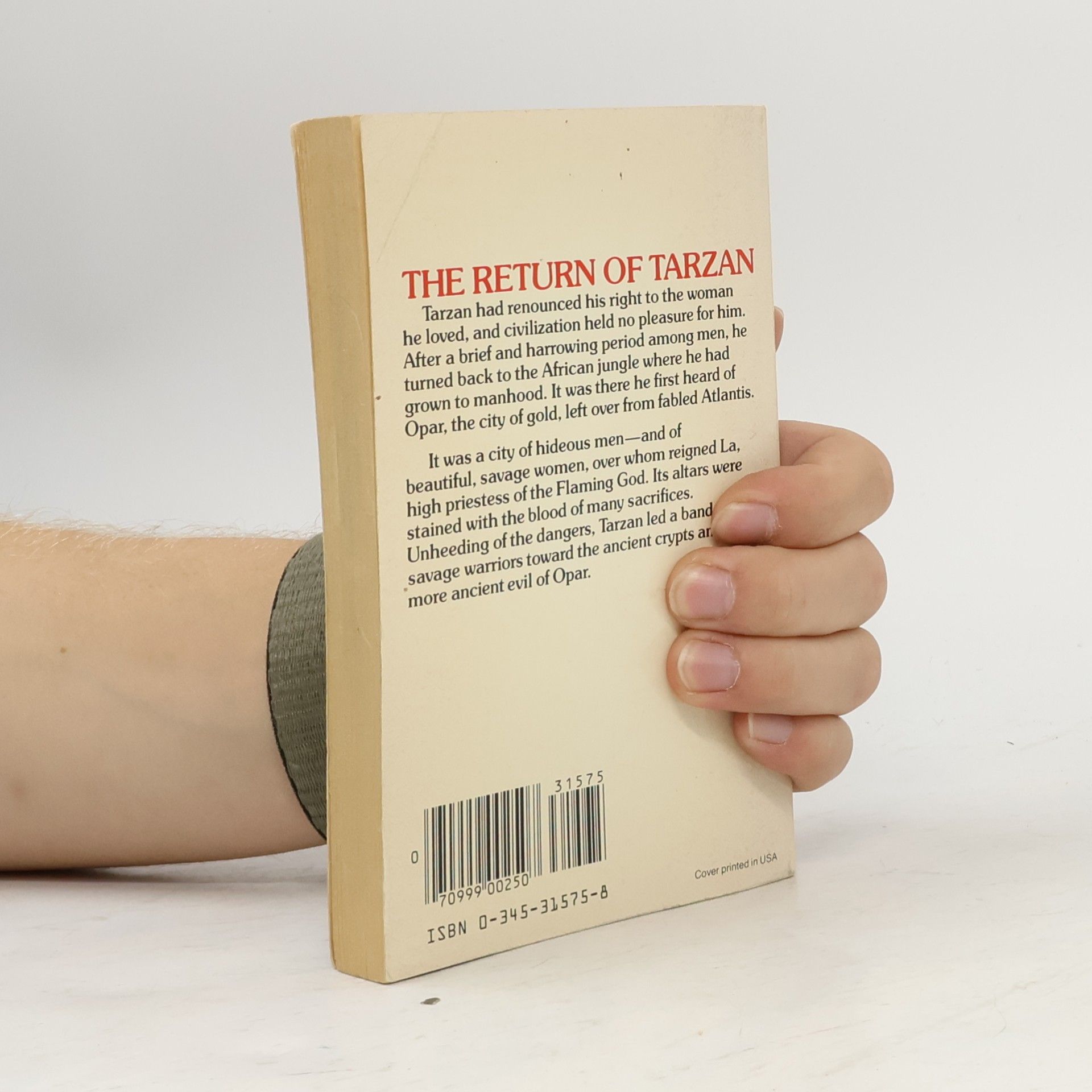 Edgar Rice Burrroughs The Return of Tarzan - The Only Authorized Edition, Complete and Unabridged