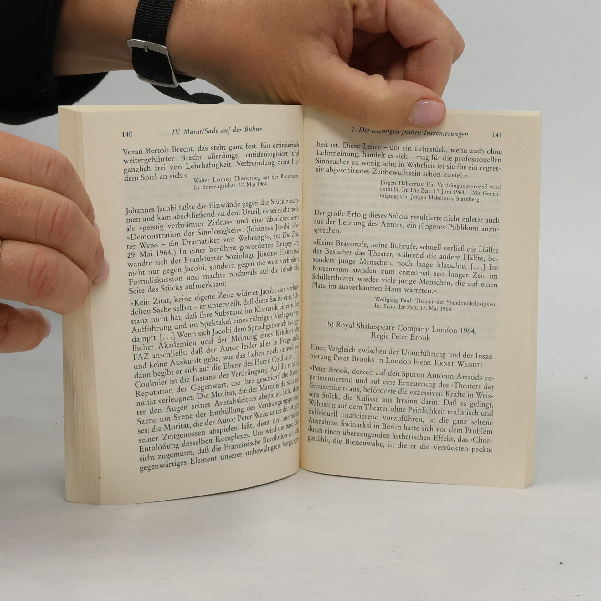 Arnd Beise Peter Weiss, die Verfolgung und Ermordung Jean Paul Marats