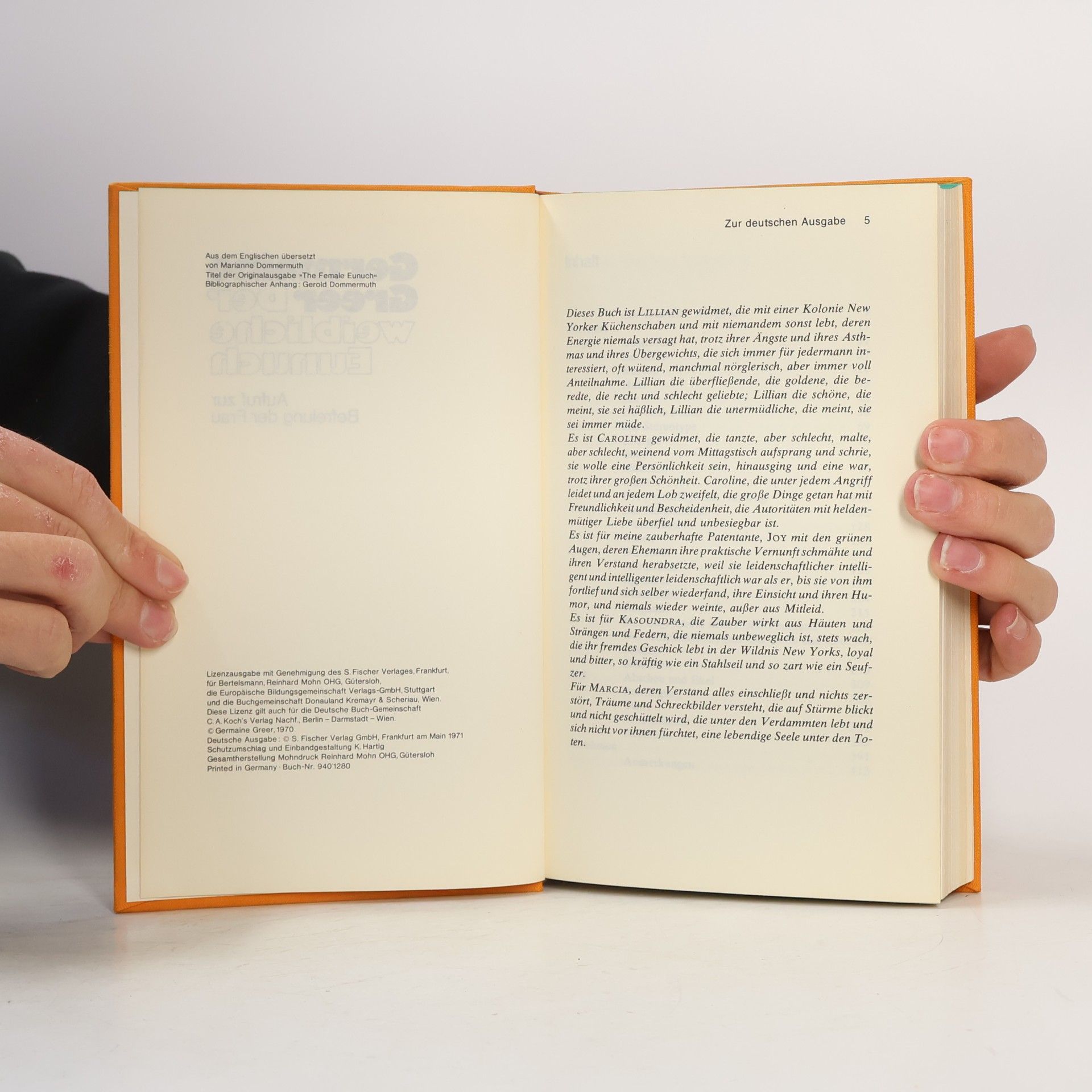 Germaine Greer Der weibliche Eunuch