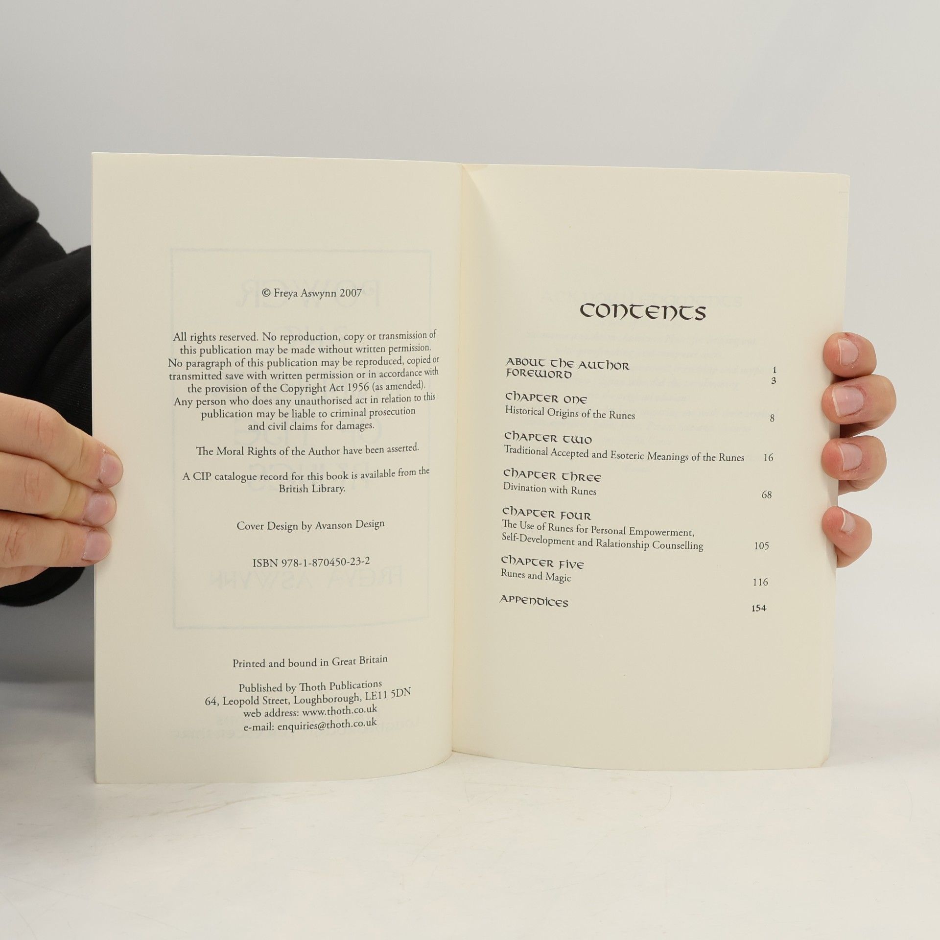Freya Aswynn Power and Principles of the Runes