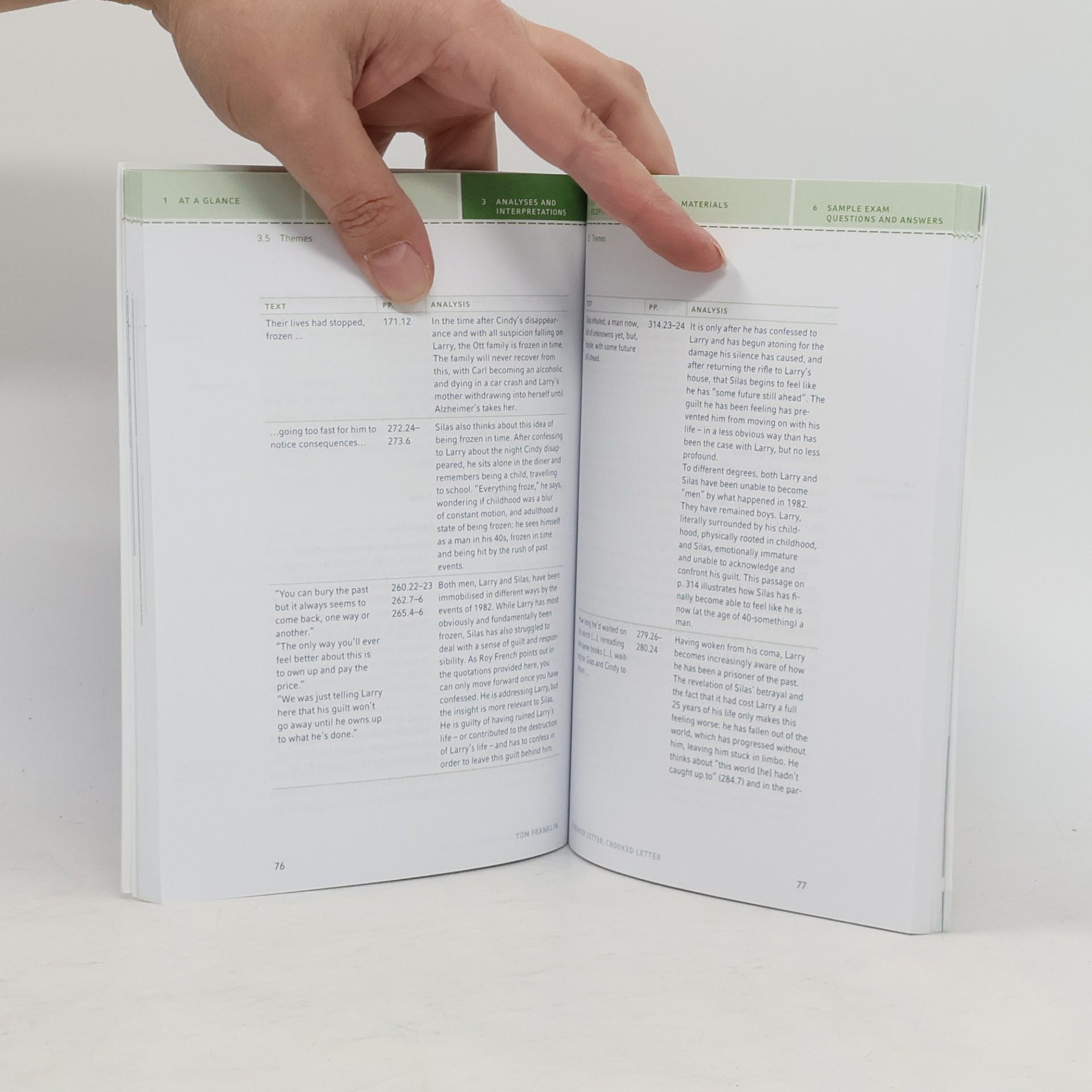 Patrick Charles Textanalyse und Interpretation zu Tom Franklin, Crooked letter, crooked letter