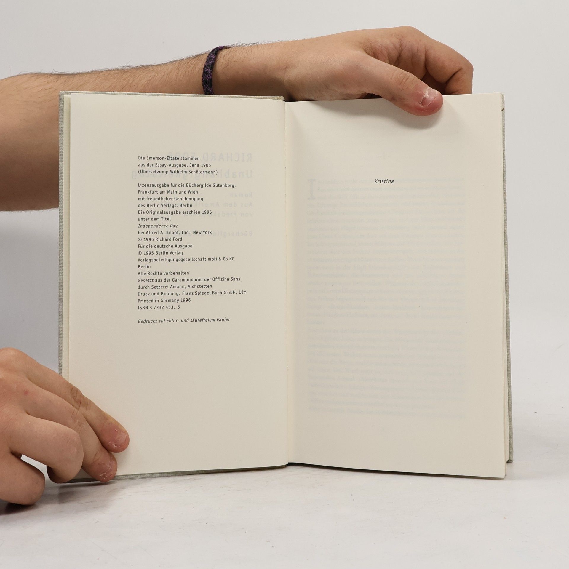 Richard Ford Unabhängigkeitstag