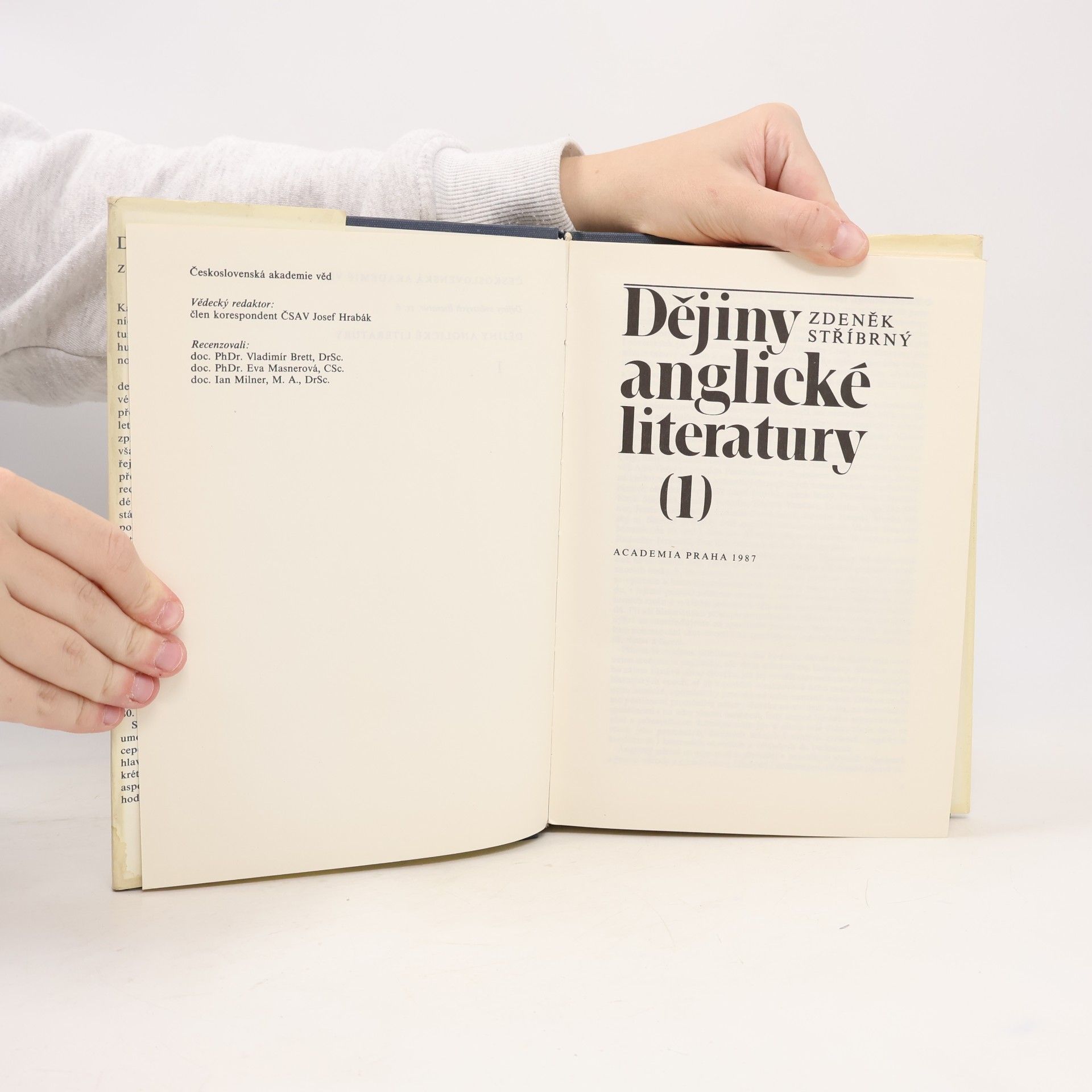 Zdeněk Stříbrný Dějiny anglické literatury 1