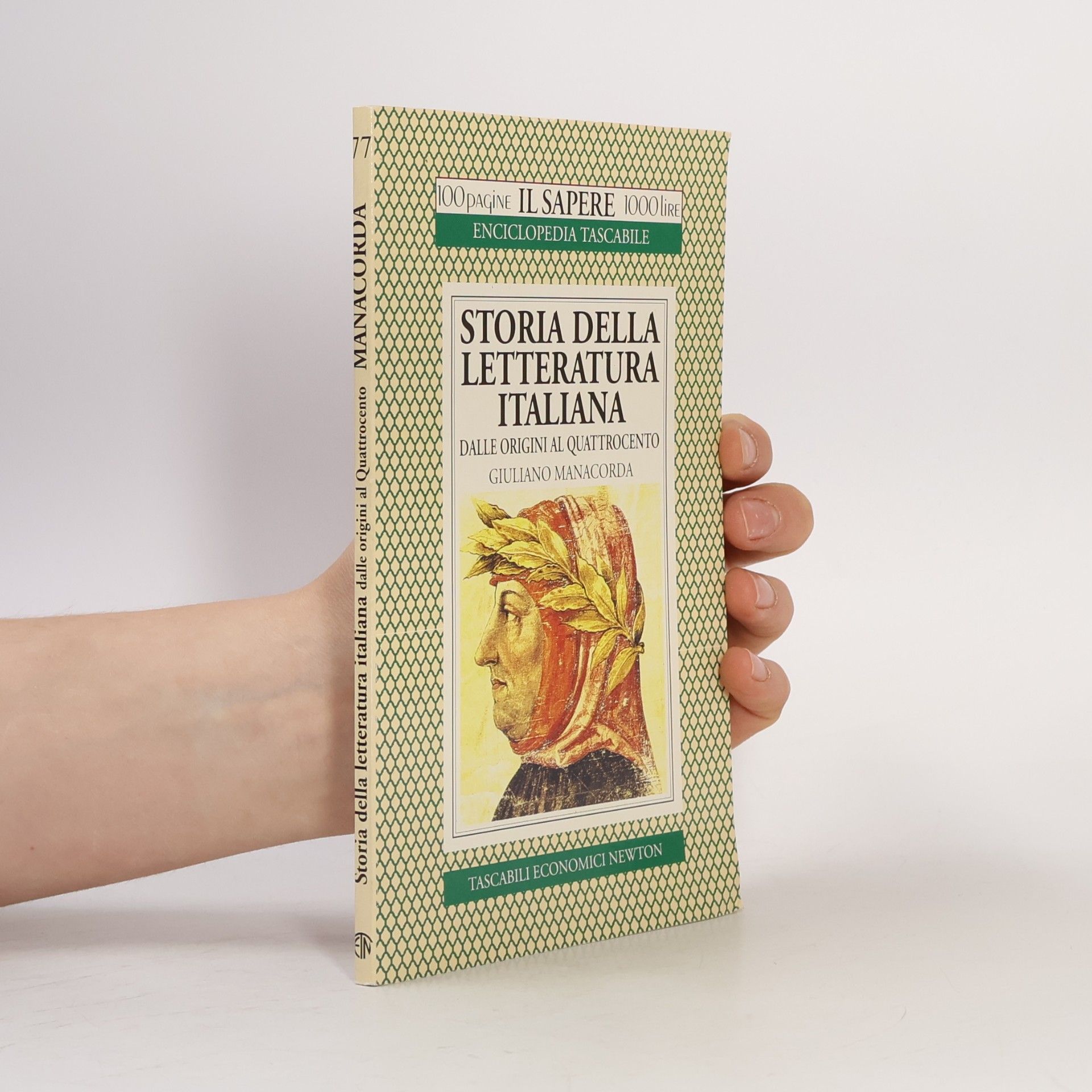 Giuliano Manacorda Il Sapere - 77: Storia della letteratura italiana