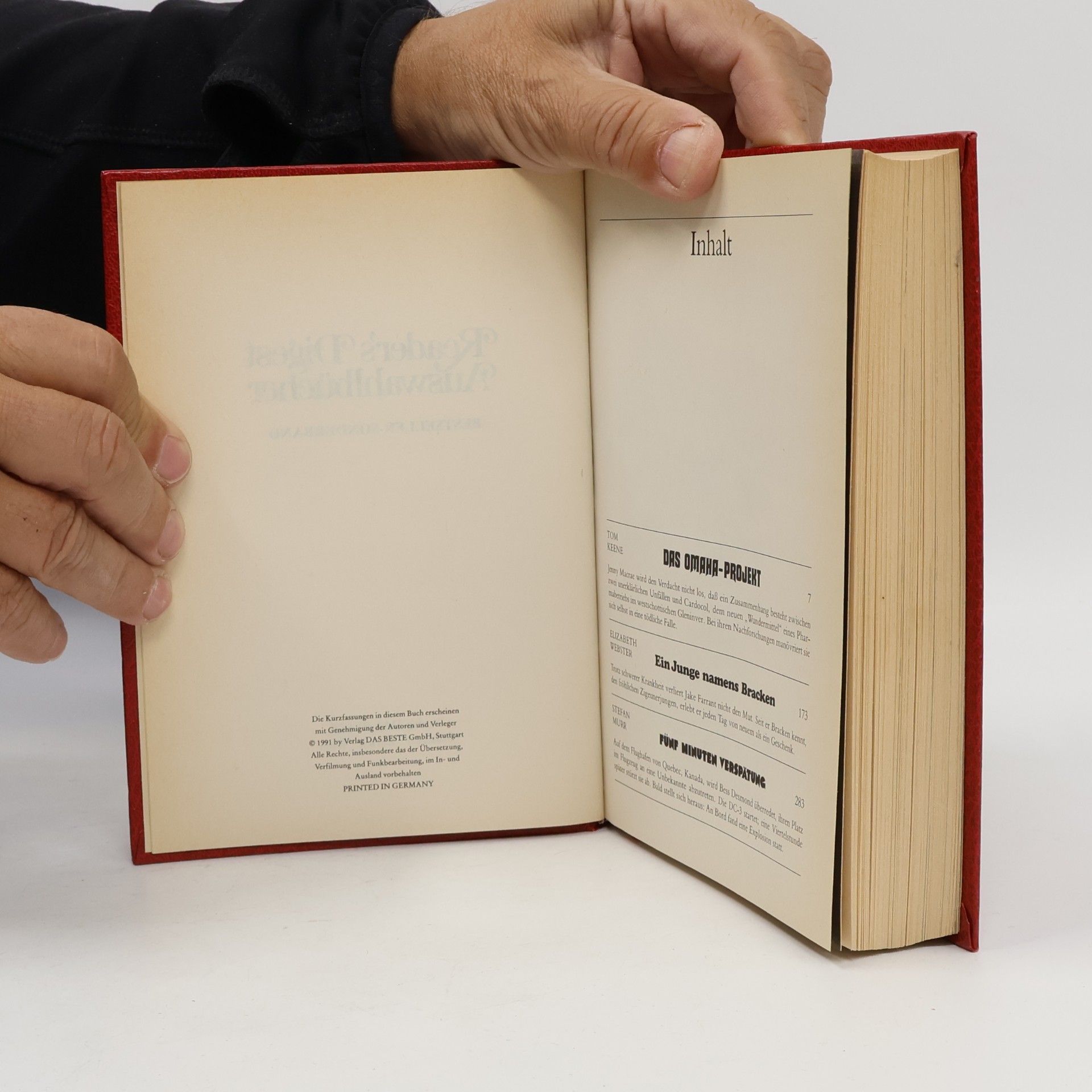 Stefan Murr Reader's Digest Auswahlbücher. Bestsellersonderband