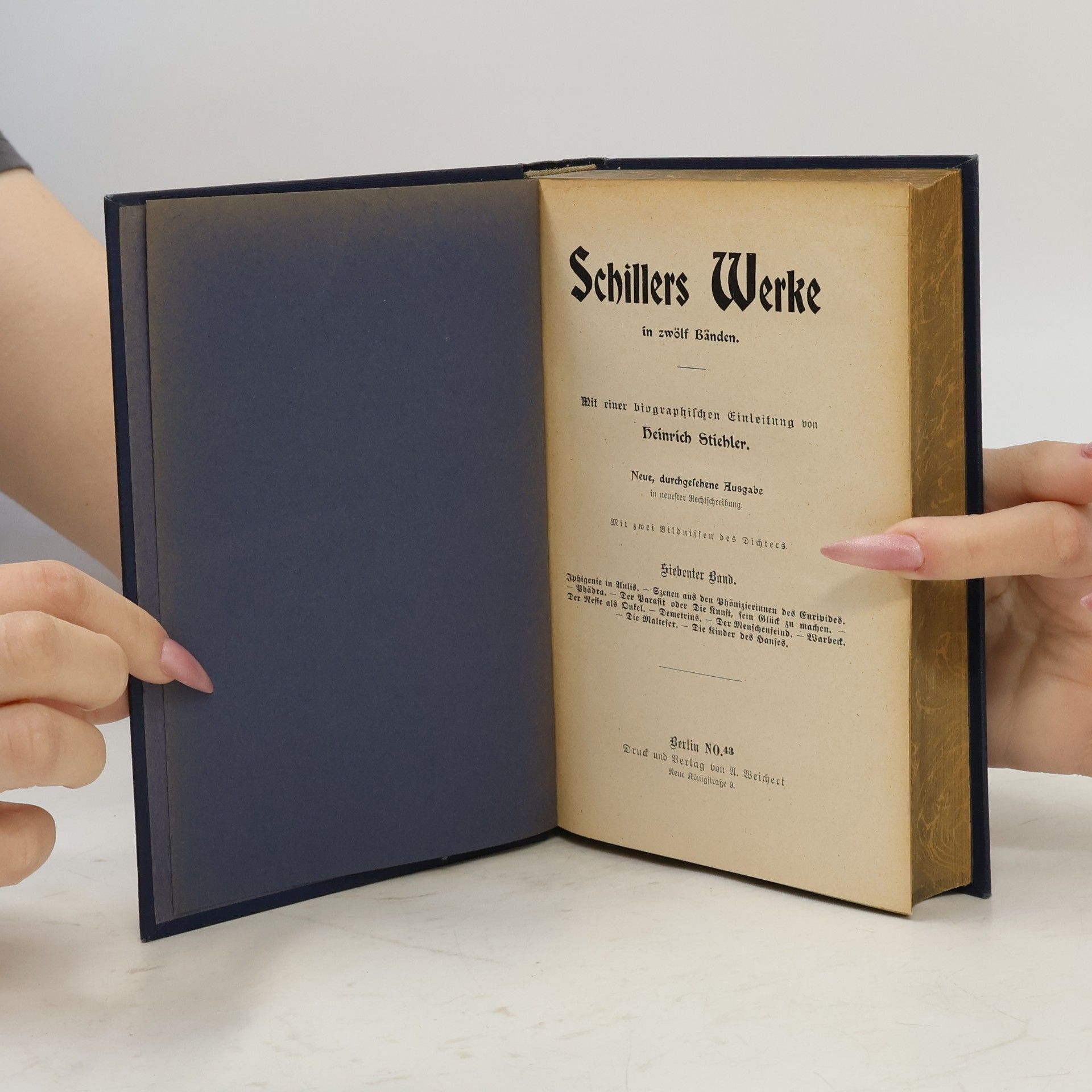 Friedrich Schiller Schillers Sämtliche Werke. Band 7-9