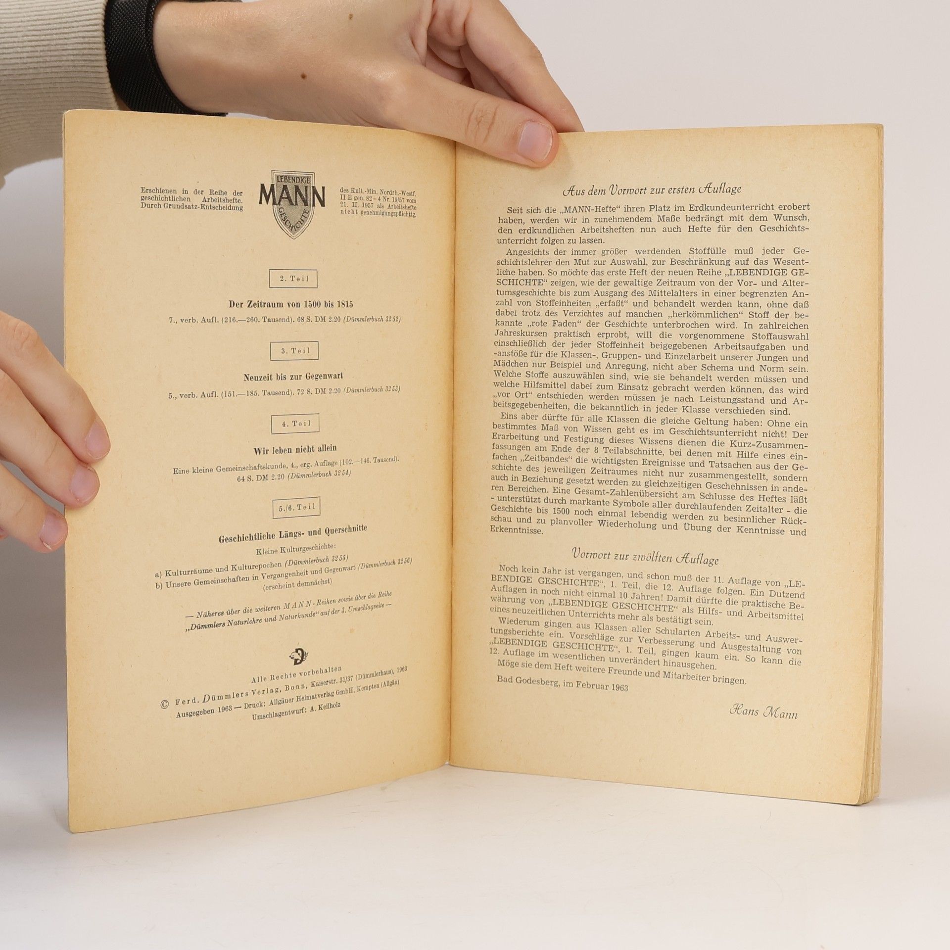 Hans Mann Lebendige Geschichte 1