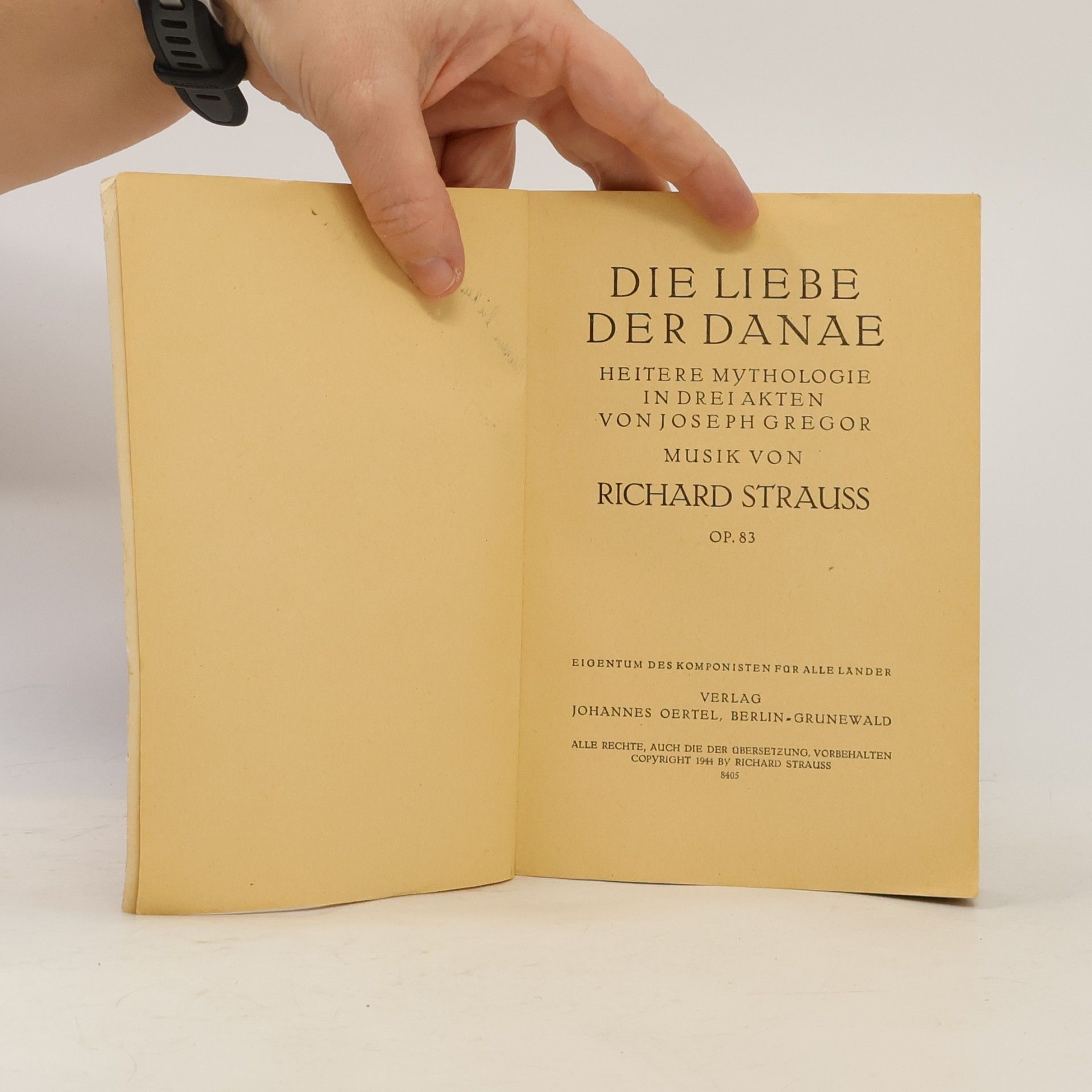 Richard Strauss Die Liebe der Danae