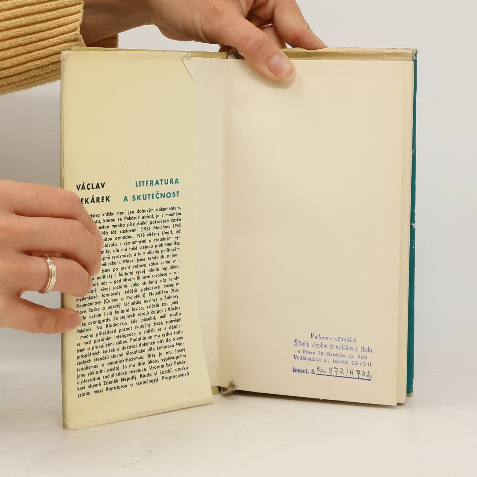 Václav Pekárek Literatura a skutečnost