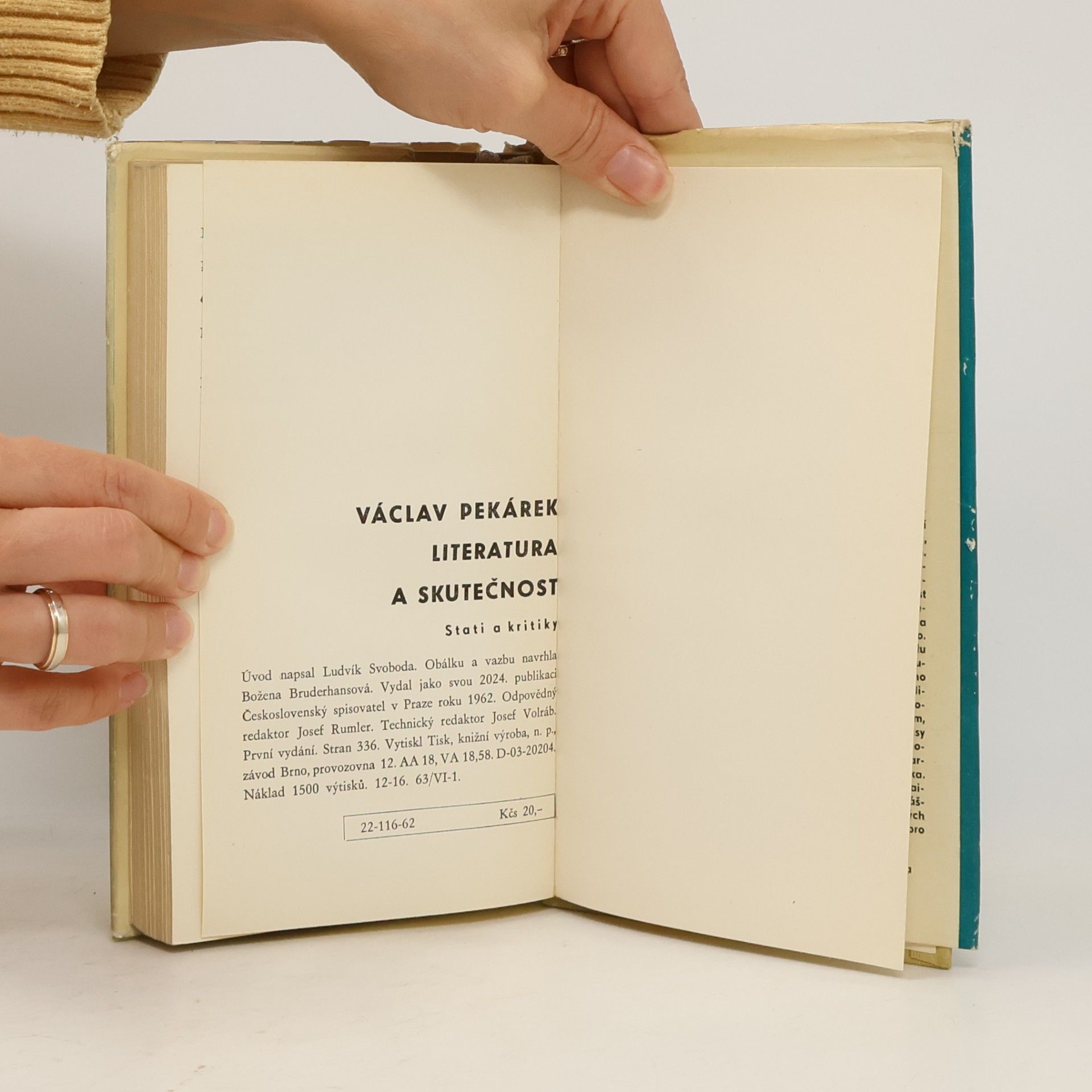 Václav Pekárek Literatura a skutečnost