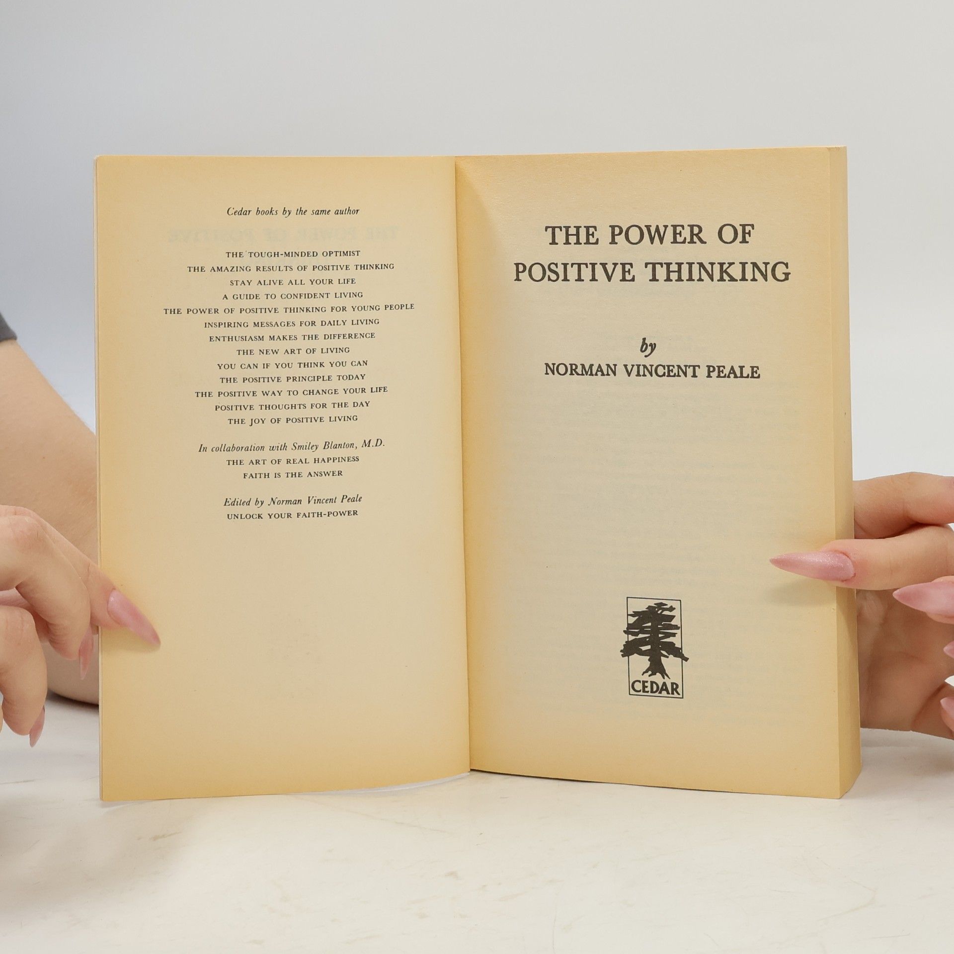 Norman Vincent Peale The power of positive thinking