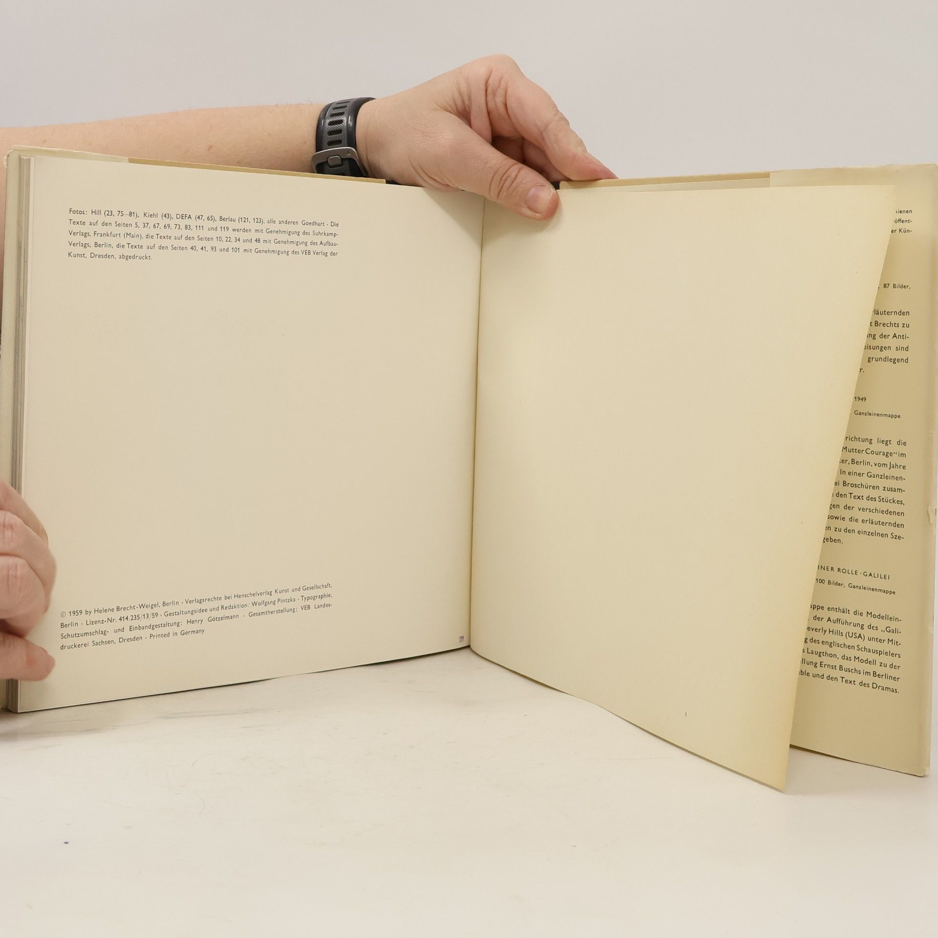 Bertolt Brecht Die Schauspielerin Helene Weigel