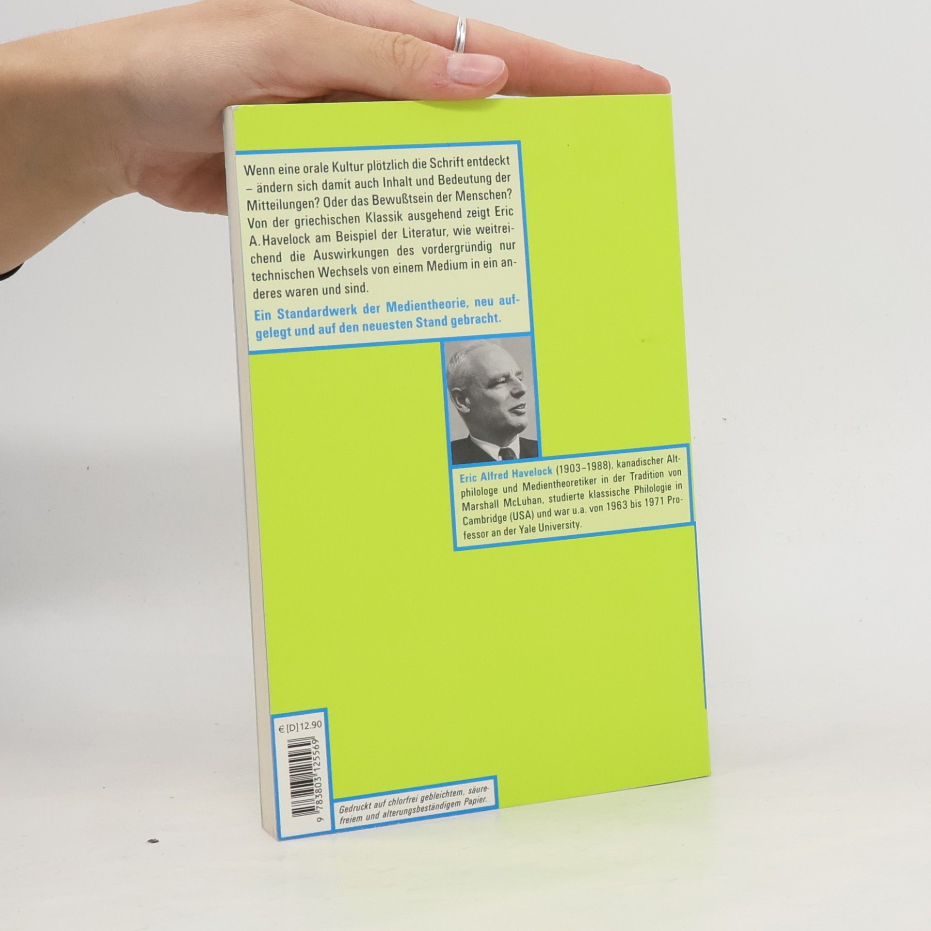 Eric Alfred Havelock Wagenbachs andere Taschenbücher - 559: Als die Muse schreiben lernte