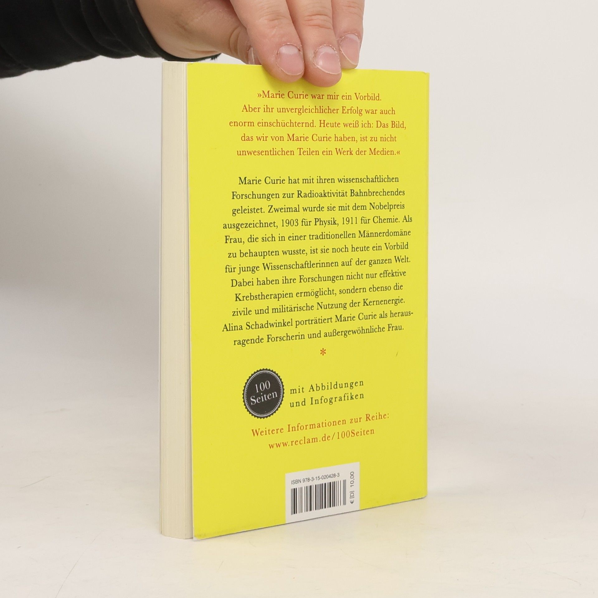 Alina Schadwinkel Marie Curie. 100 Seiten