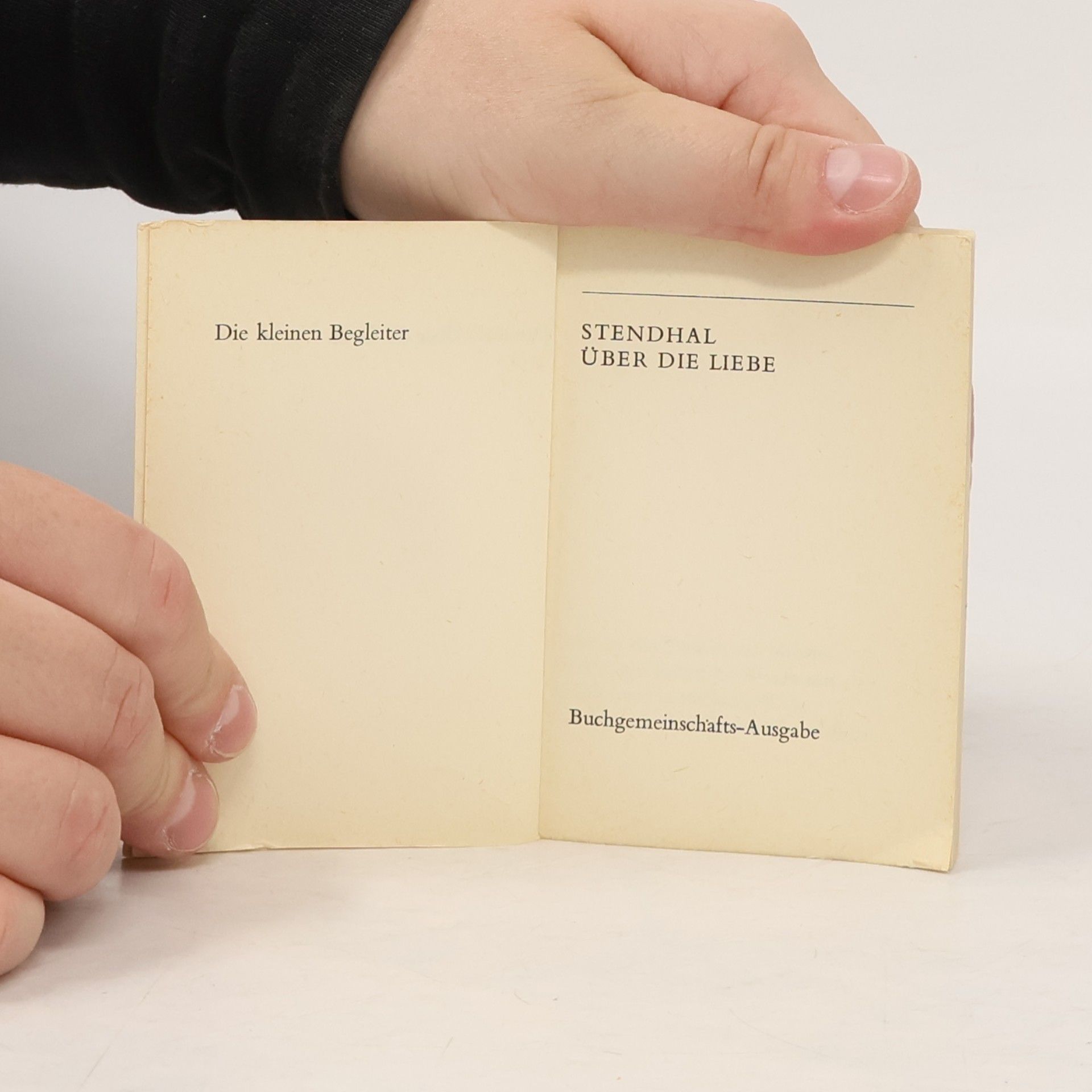 Stendhal Über die Liebe