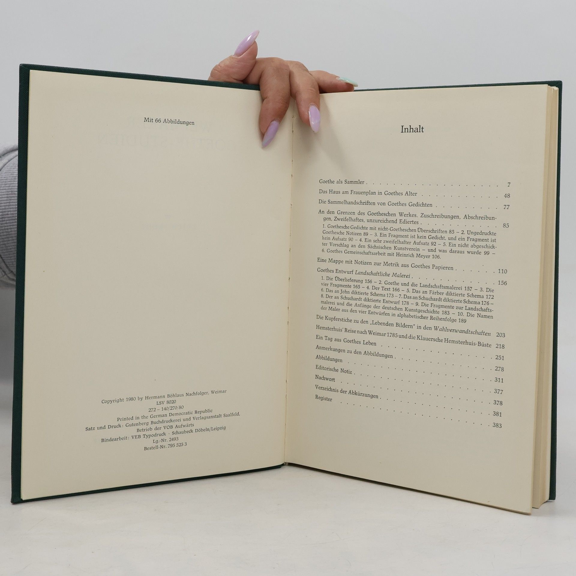 Erich Trunz Weimarer Goethe-Studien