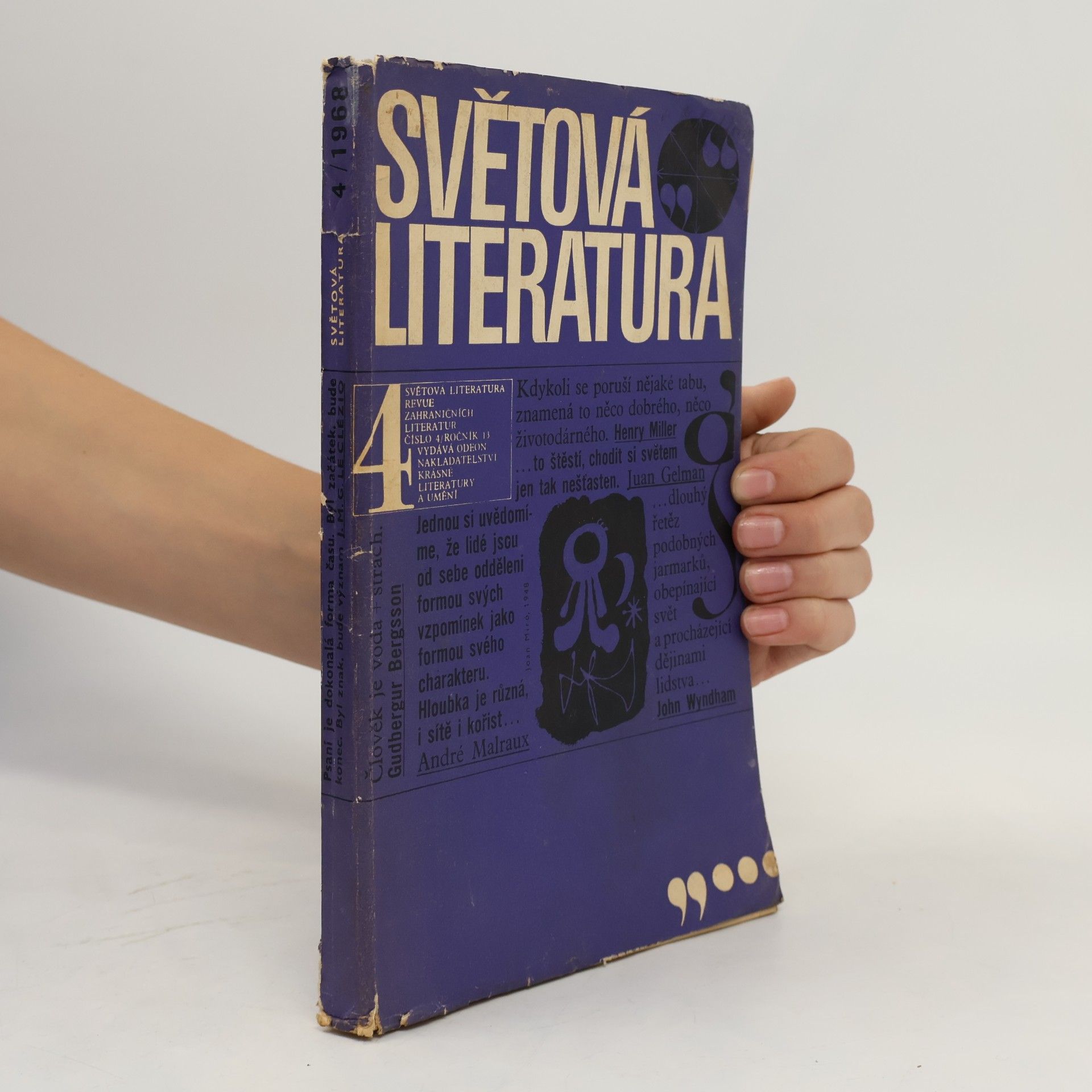 Světová literatura 4/1968