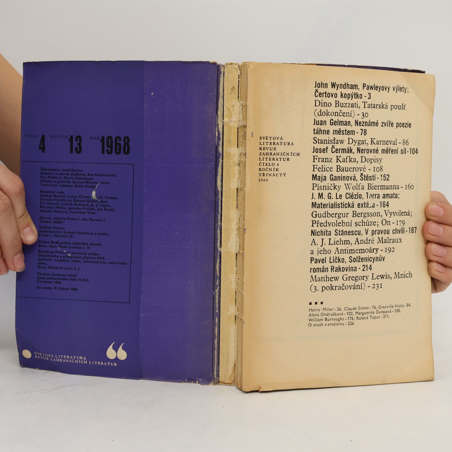 Miloslav Fulín Světová literatura 4/1968