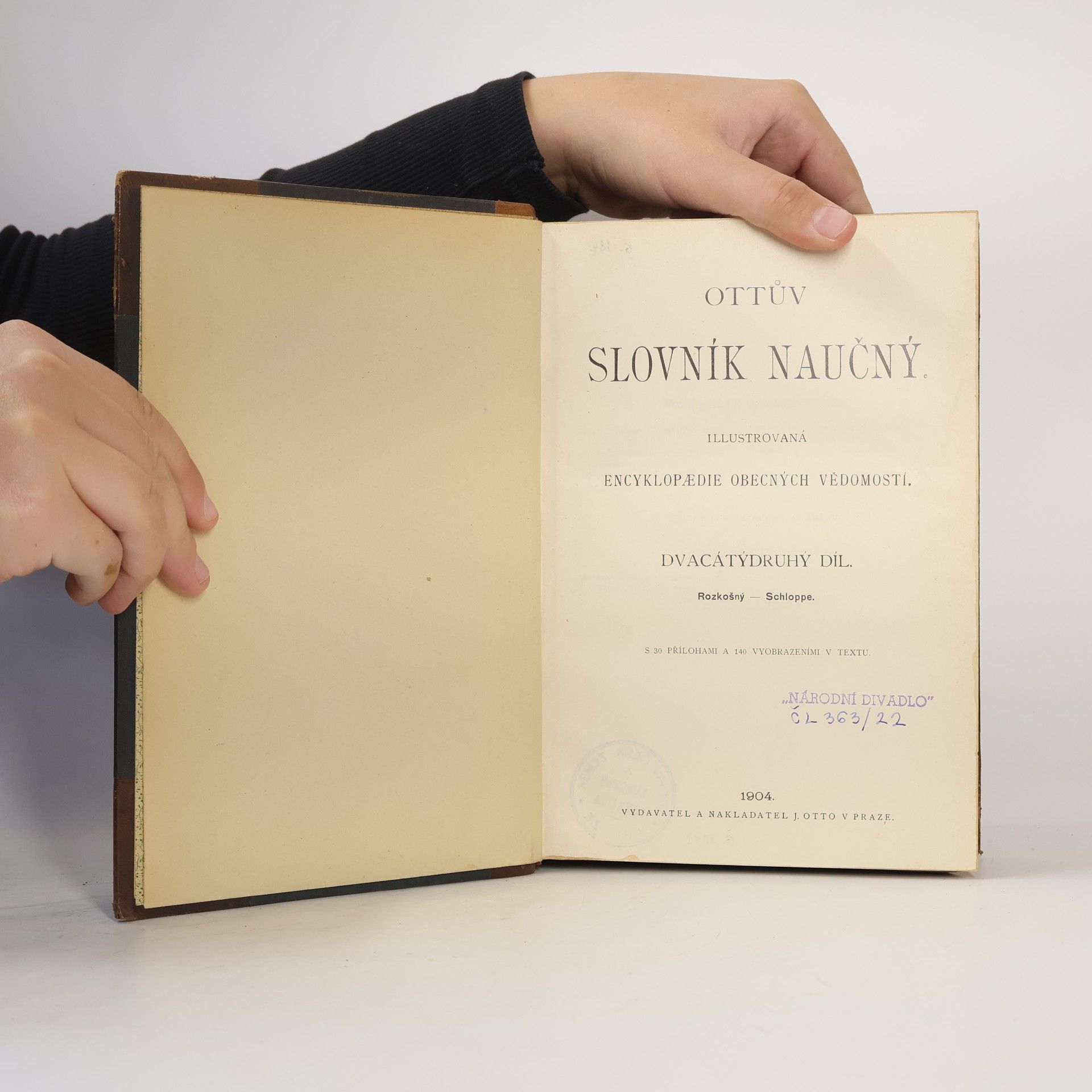 Autorenkollektiv Ottův slovník naučný. Díl 22. Rozkošný-Schloppe