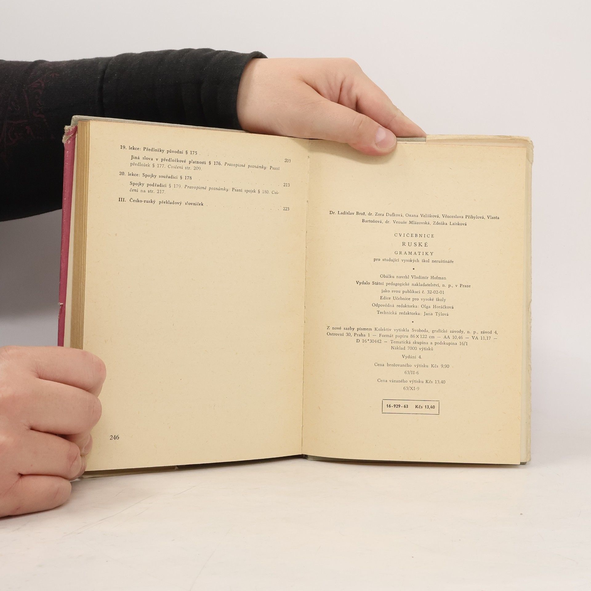 Autorenkollektiv Cvičebnice ruské gramatiky