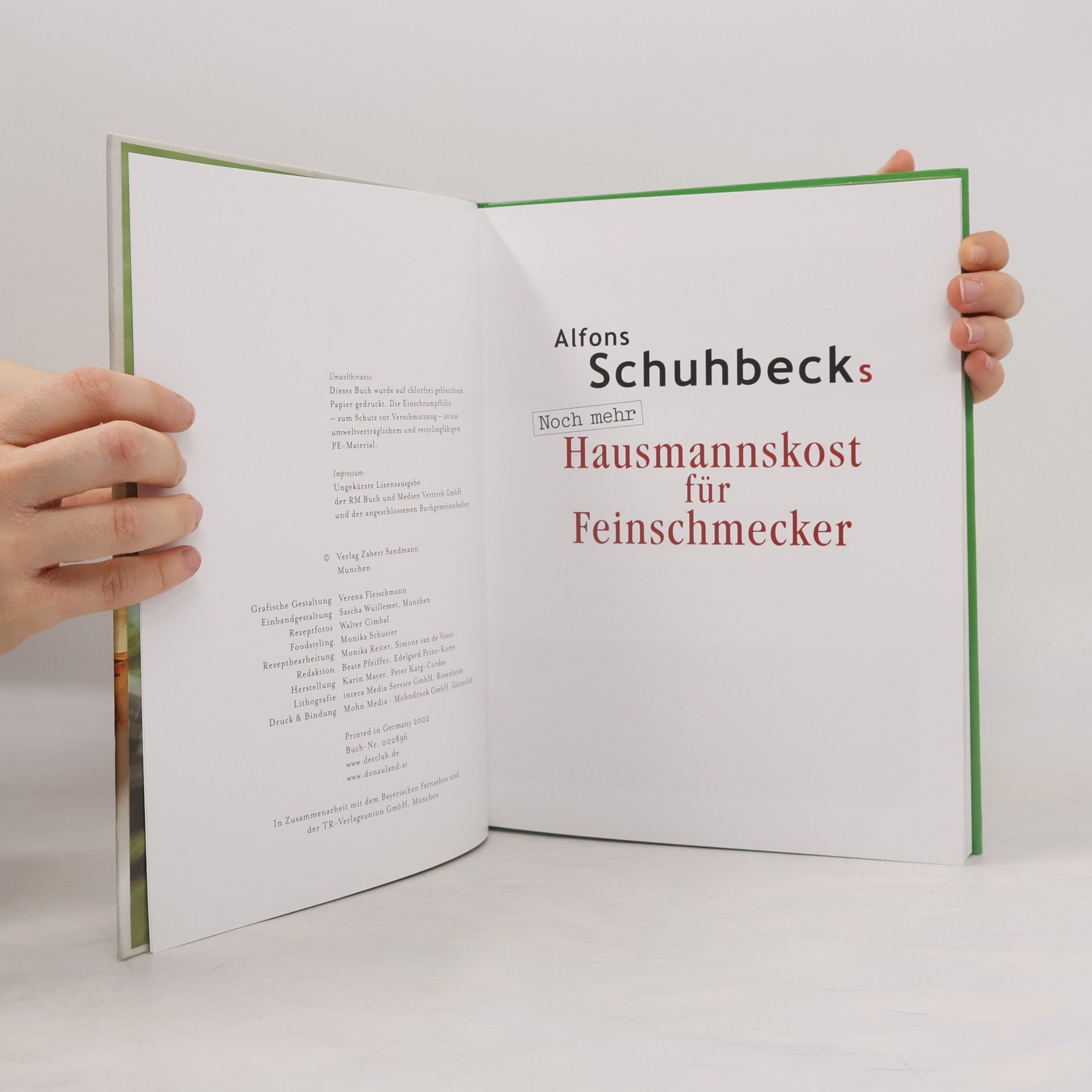 Alfons Schuhbeck Noch mehr Hausmannskost für Feinschmecker