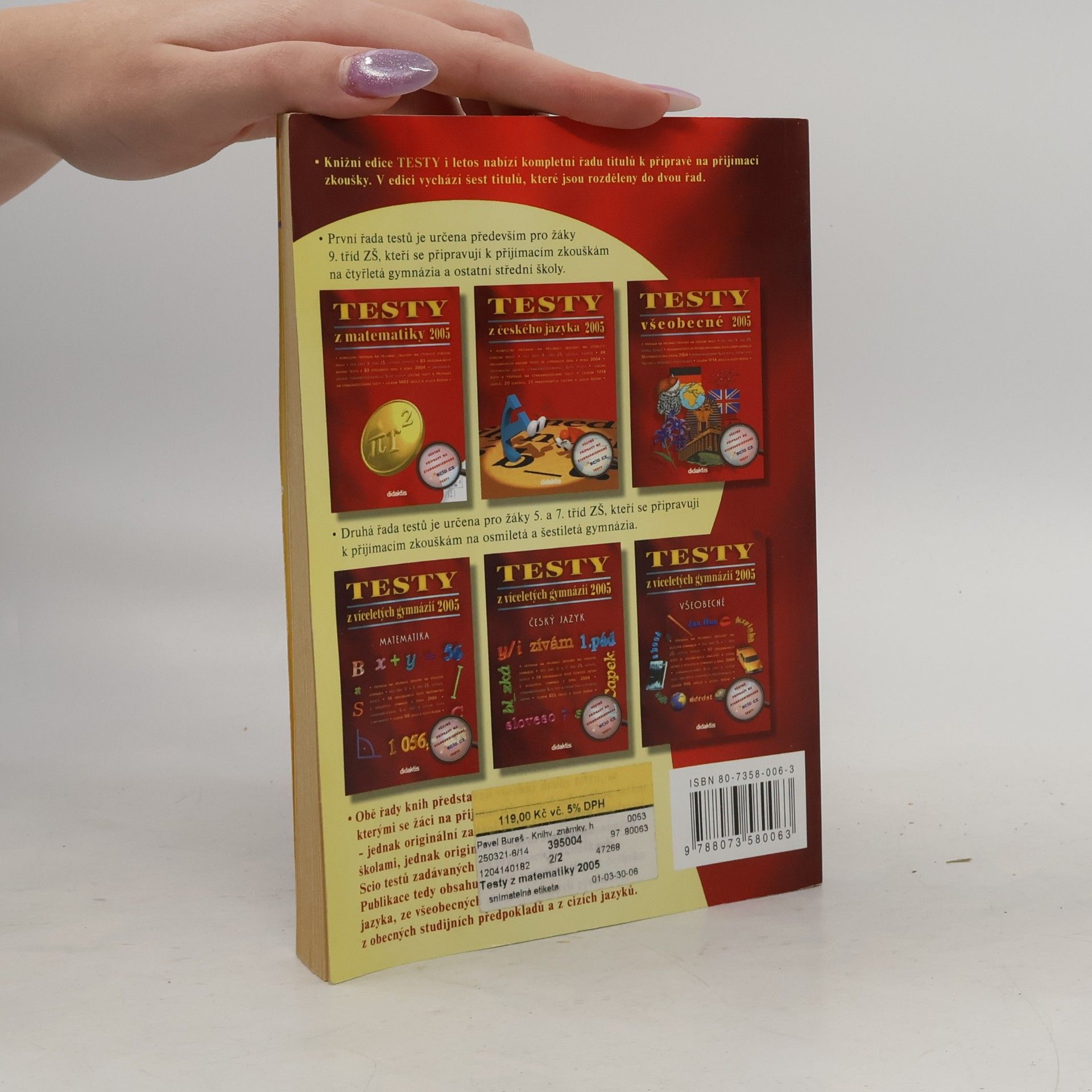 Andrea Havlínová Testy z matematiky 2005