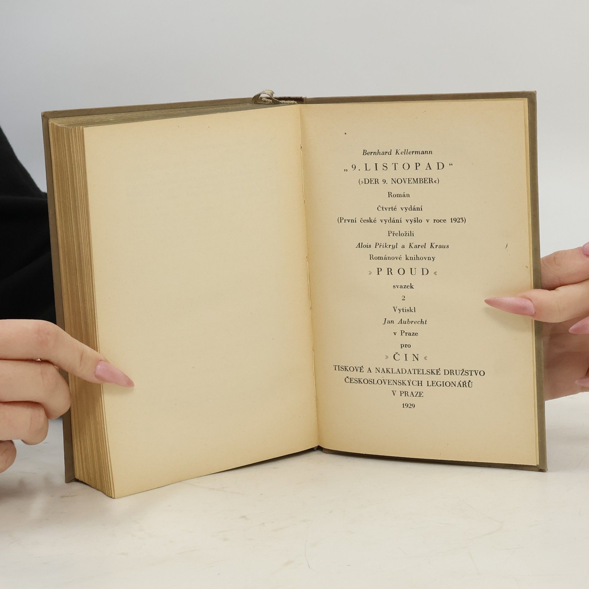 Bernhard Kellermann 9. Listopad