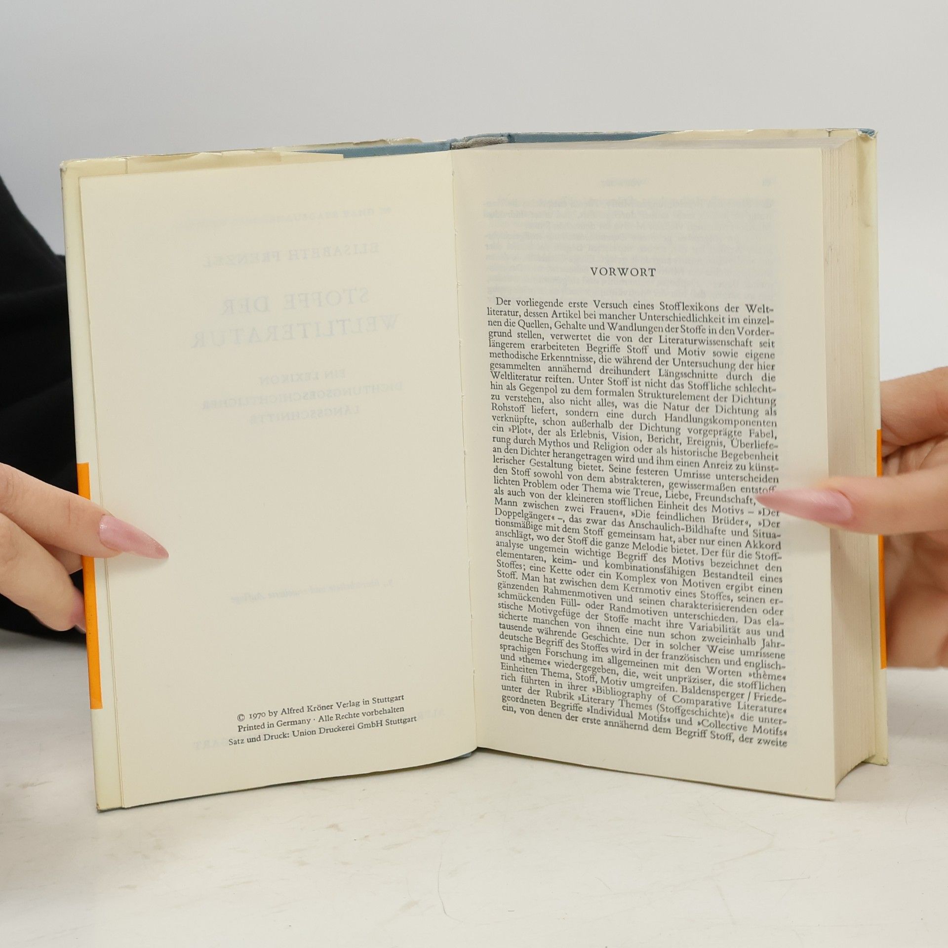 Elisabeth Frenzel Stoffe der Weltliteratur