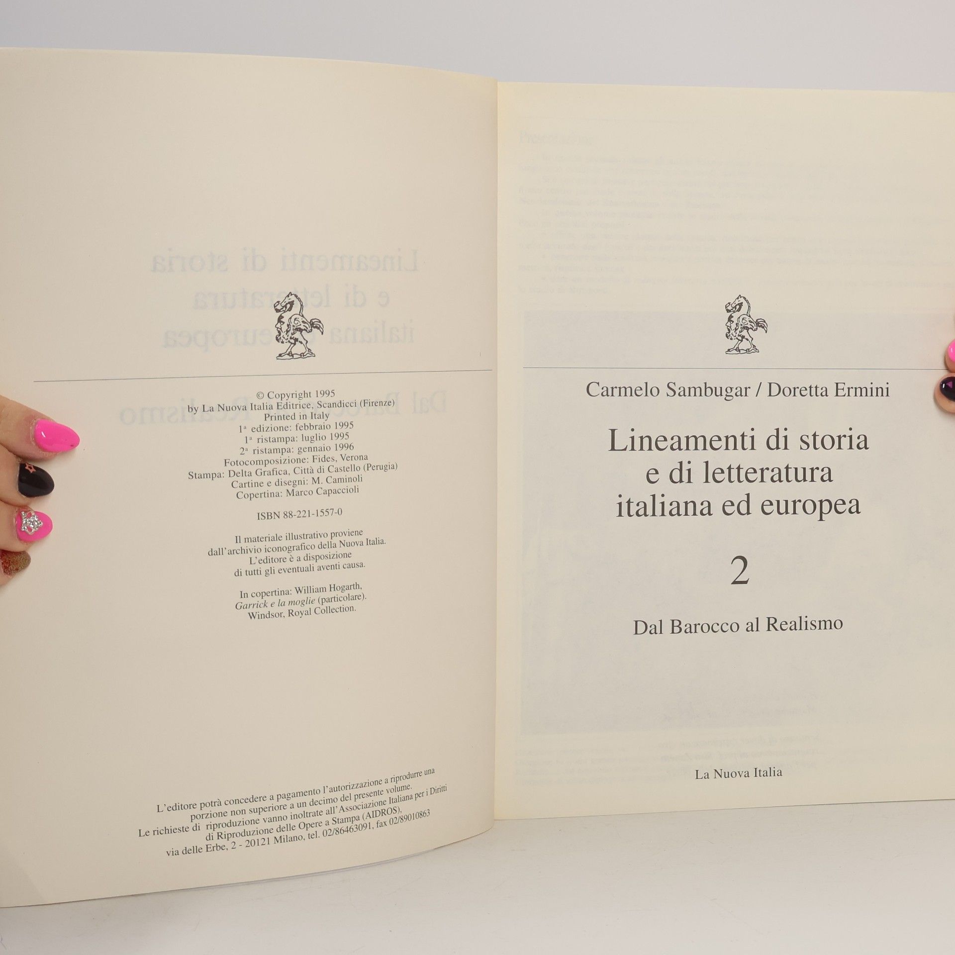 Carmelo Sambugar Lineamenti di storia e di letteratura italiana ed europea